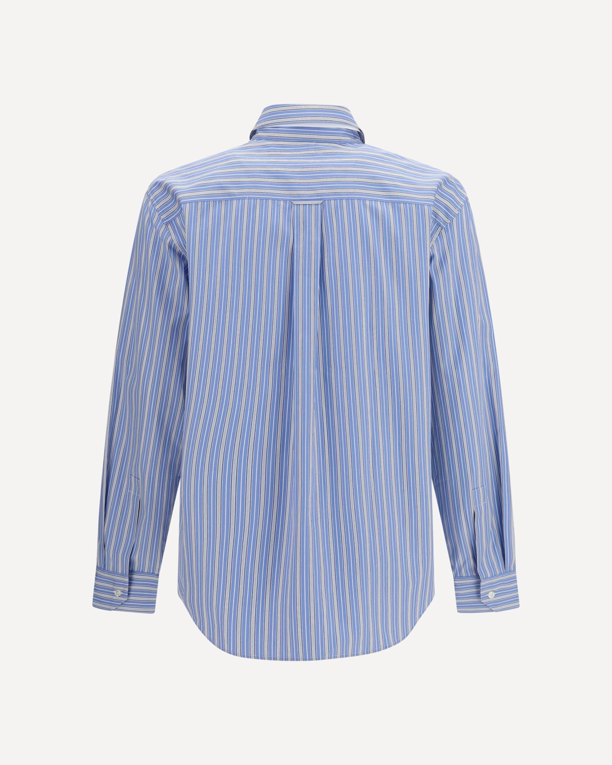 Saint Laurent Cassandre Striped Cotton Shirt - alternate view
