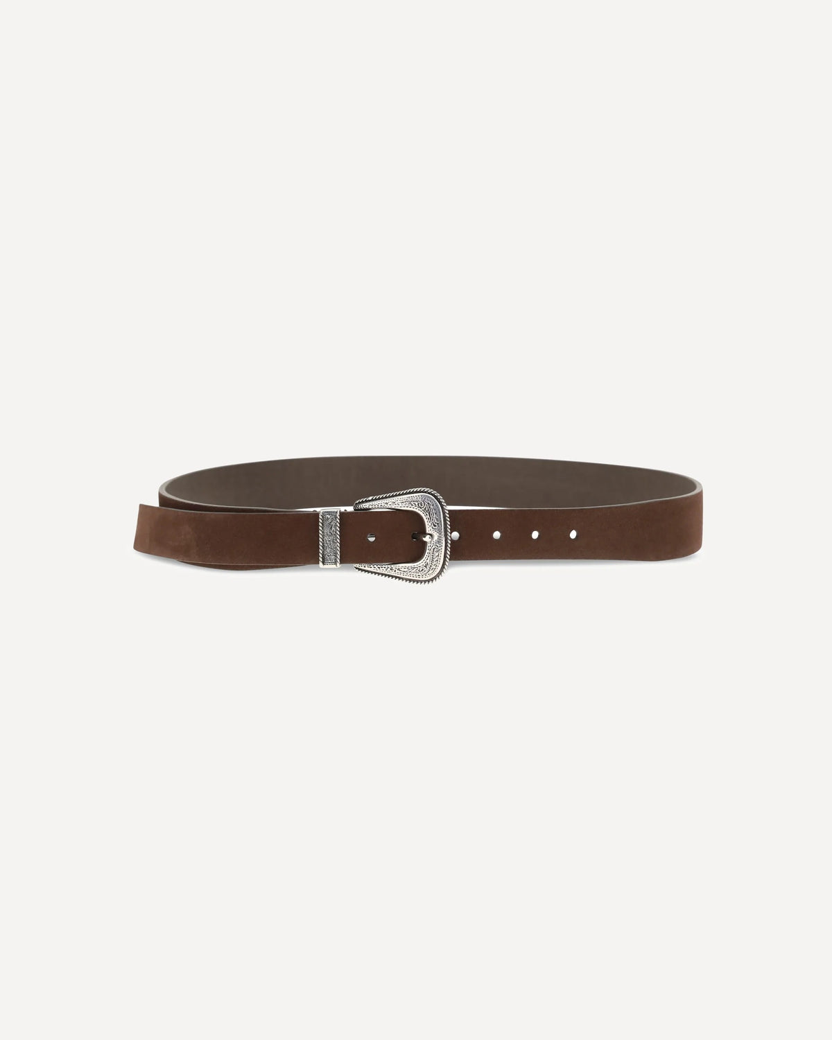 Brunello Cucinelli Suede Western Buckle Belt - alternate view
