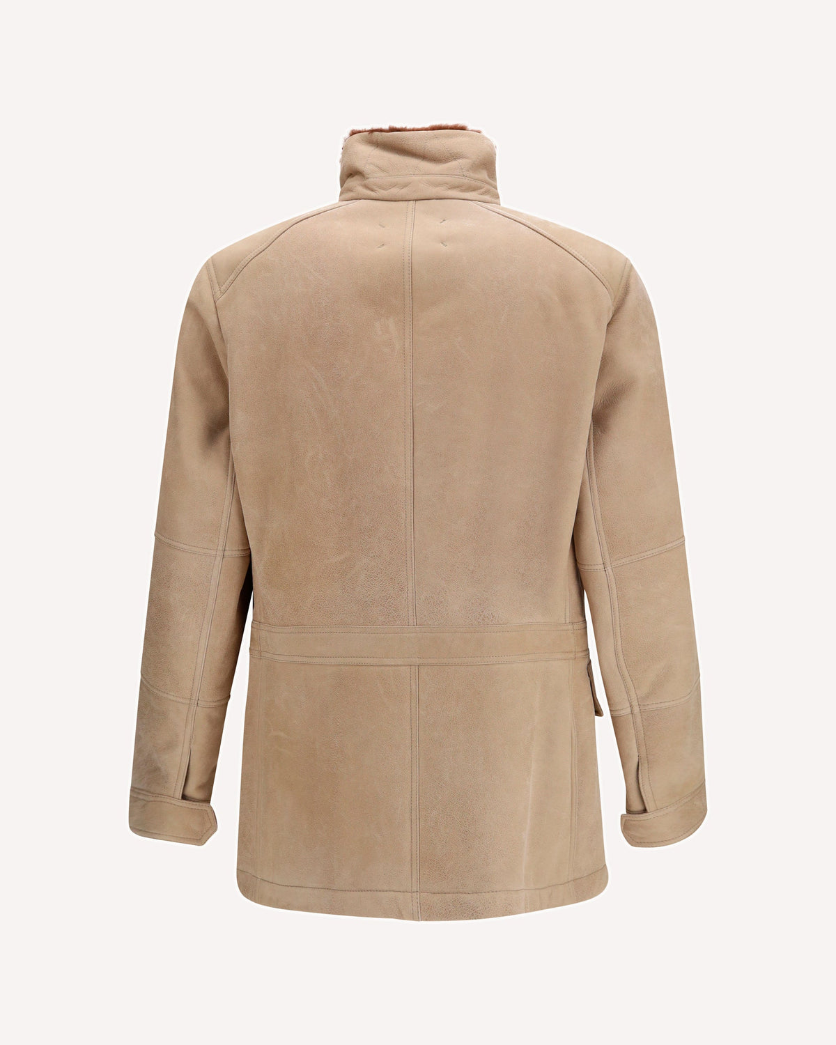Brunello Cucinelli Waxed Shearling Safari Jacket - alternate view