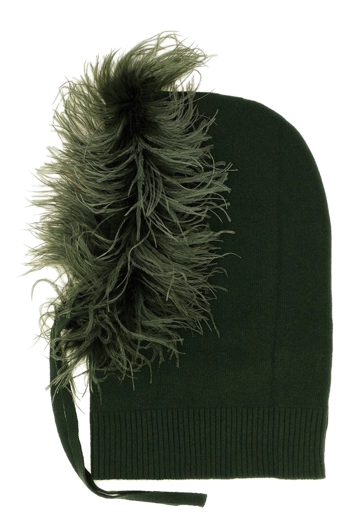 P.A.R.O.S.H. Balaclava With Feather Trim - alternate view