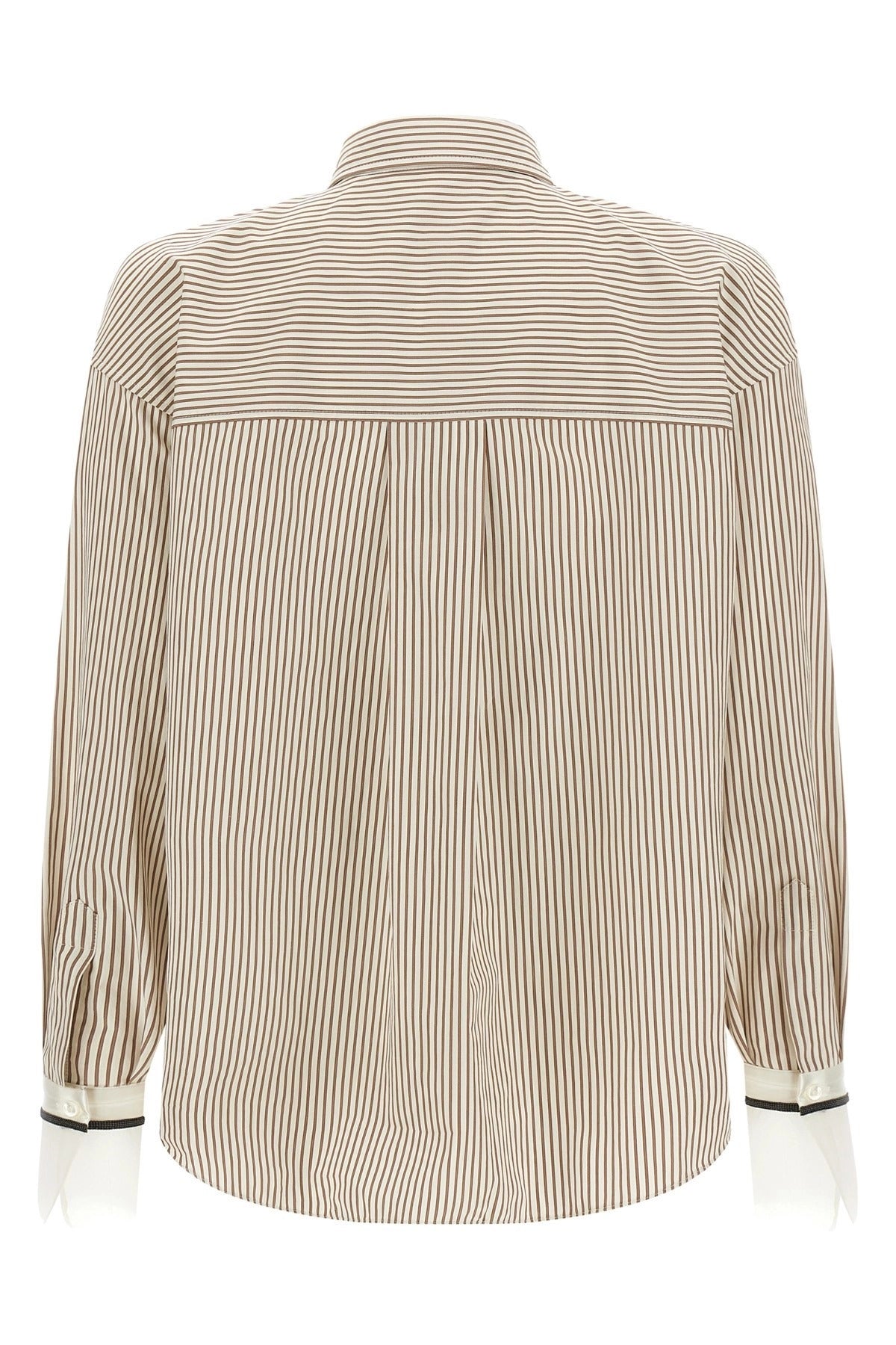 Brunello Cucinelli Striped Monile Cuffed Shirt - alternate view