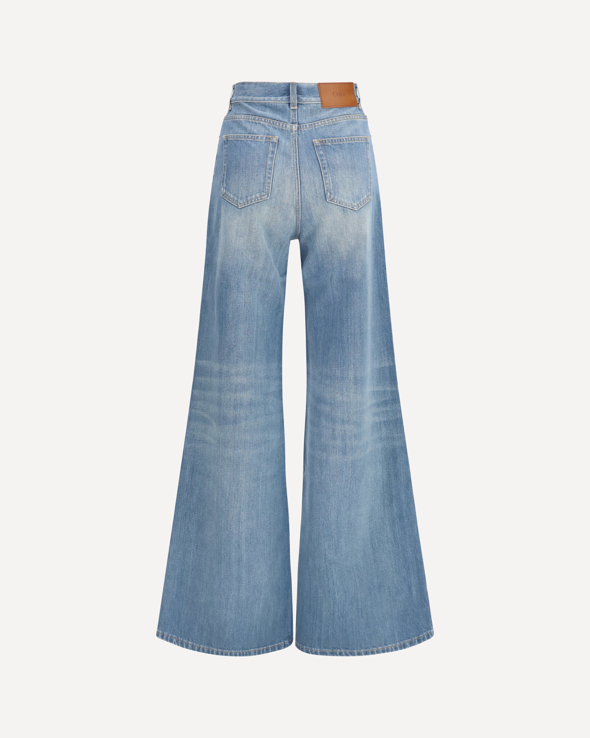 Chloé High-Rise Wide-Leg Denim Jeans - alternate view