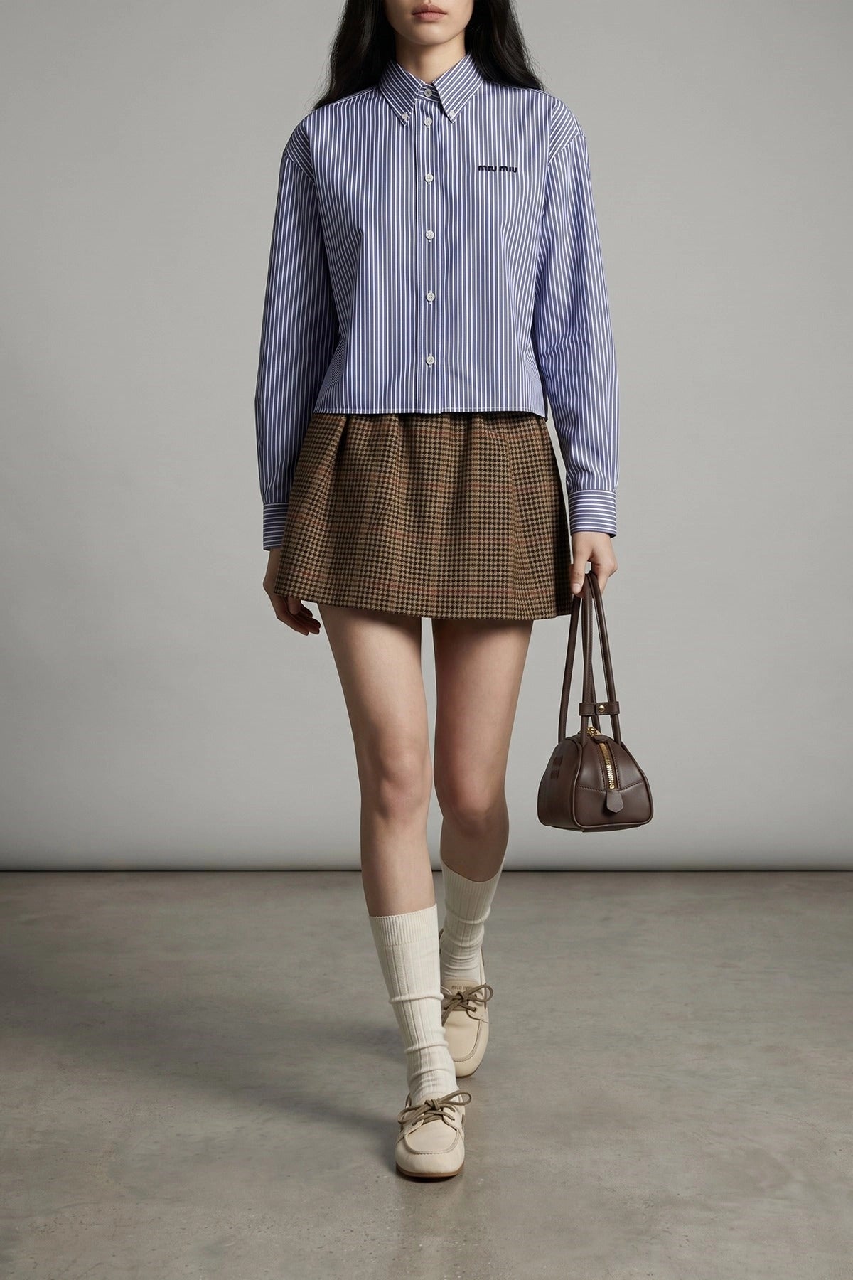 Miu Miu Deck Canvas Boat Shoe - alternate view