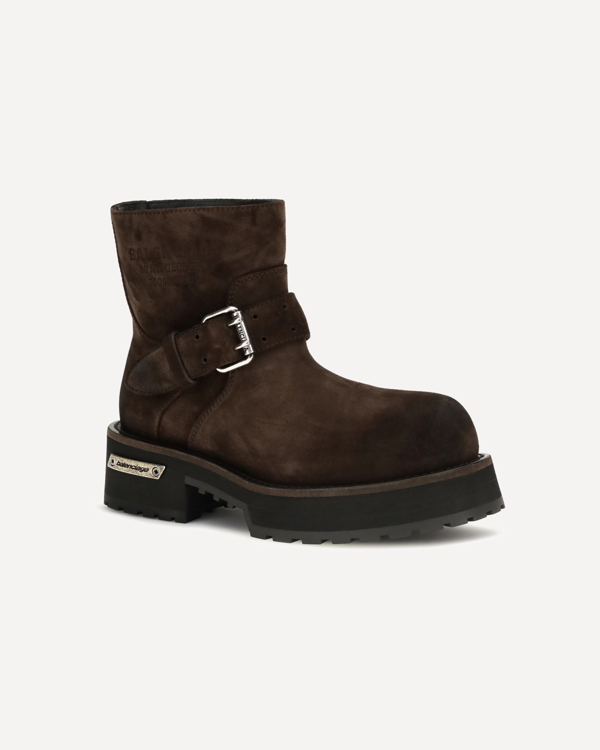 Balenciaga Venom Mini Waxed Suede Ankle Boots