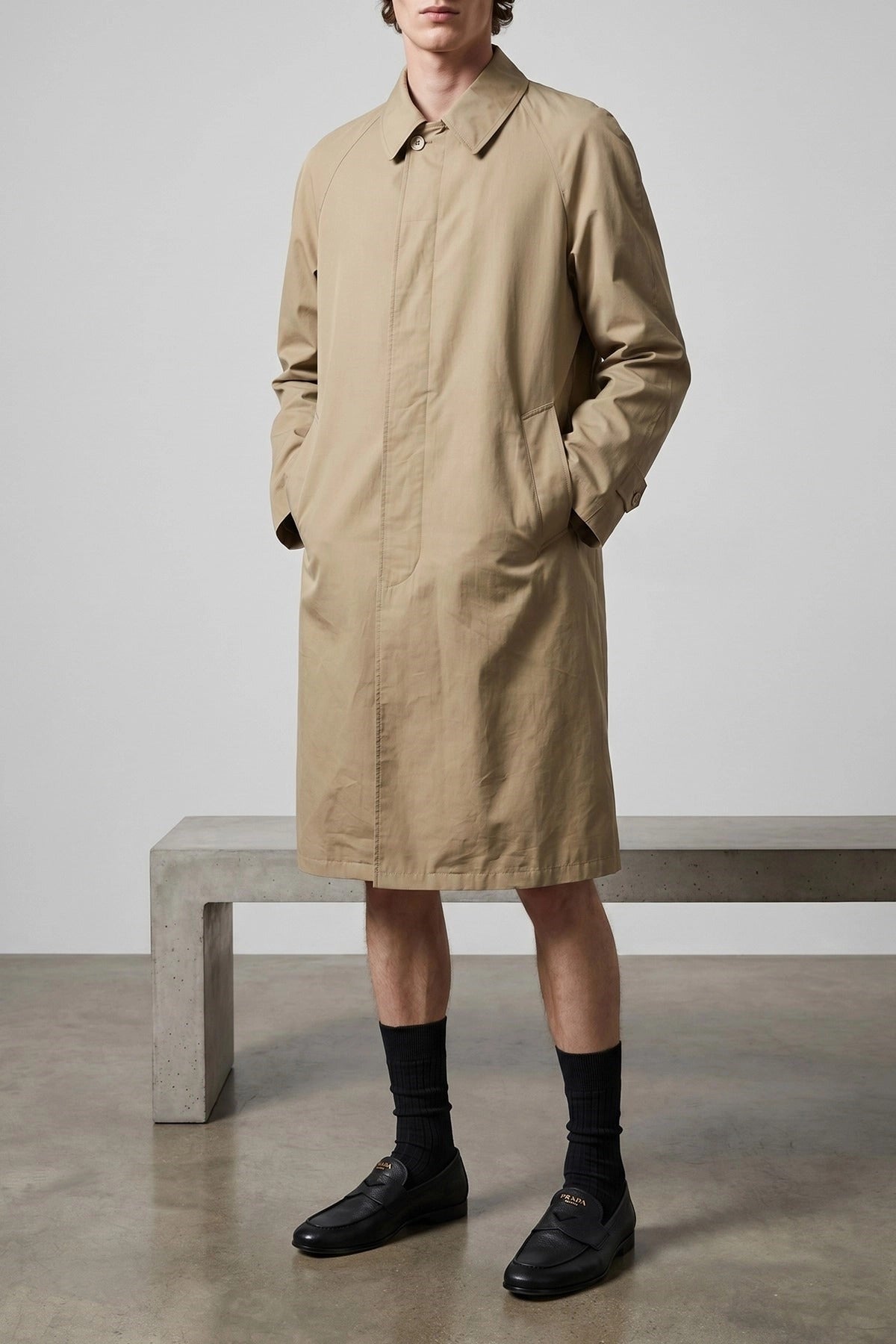Prada Cotton Trench Coat - alternate view