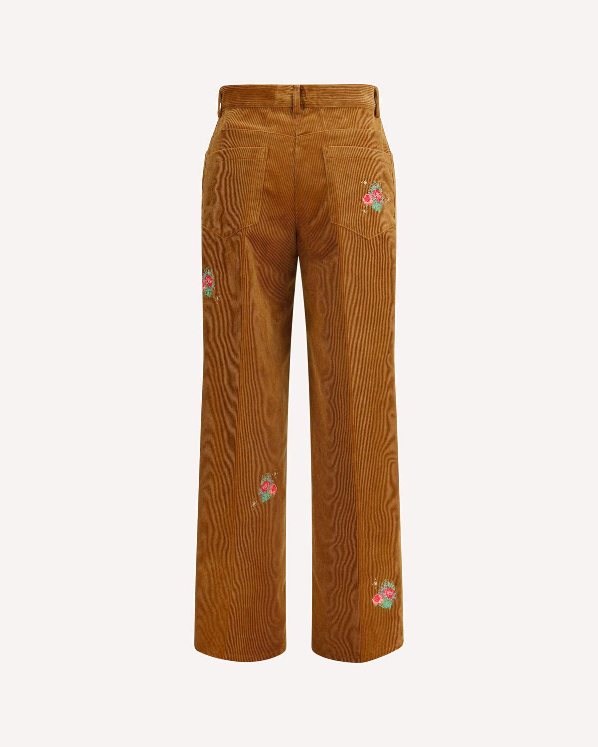 Forte_Forte Embroidered Bouquet Velvet Pants - alternate view