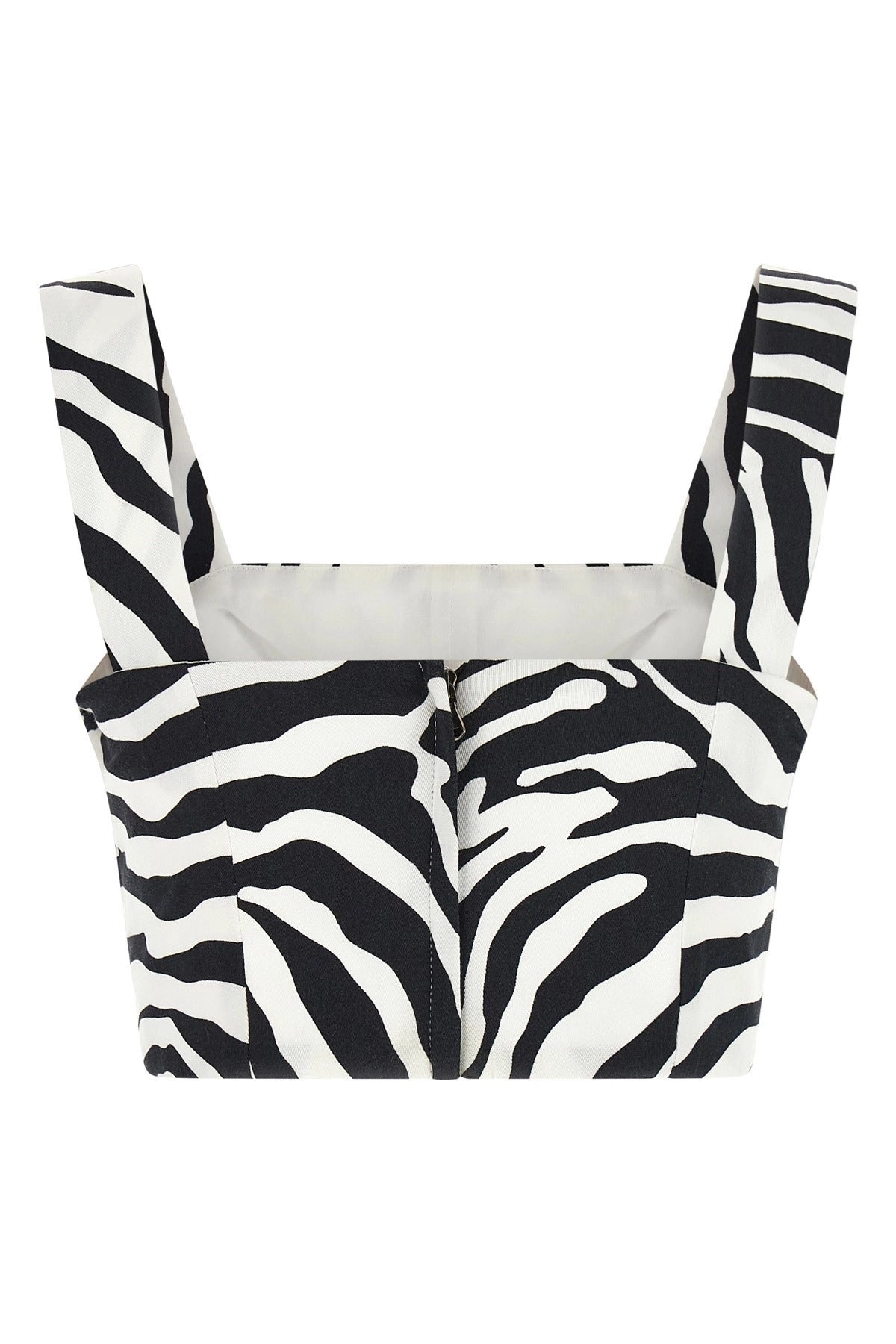 Dolce & Gabbana Zebra Print Cropped Top