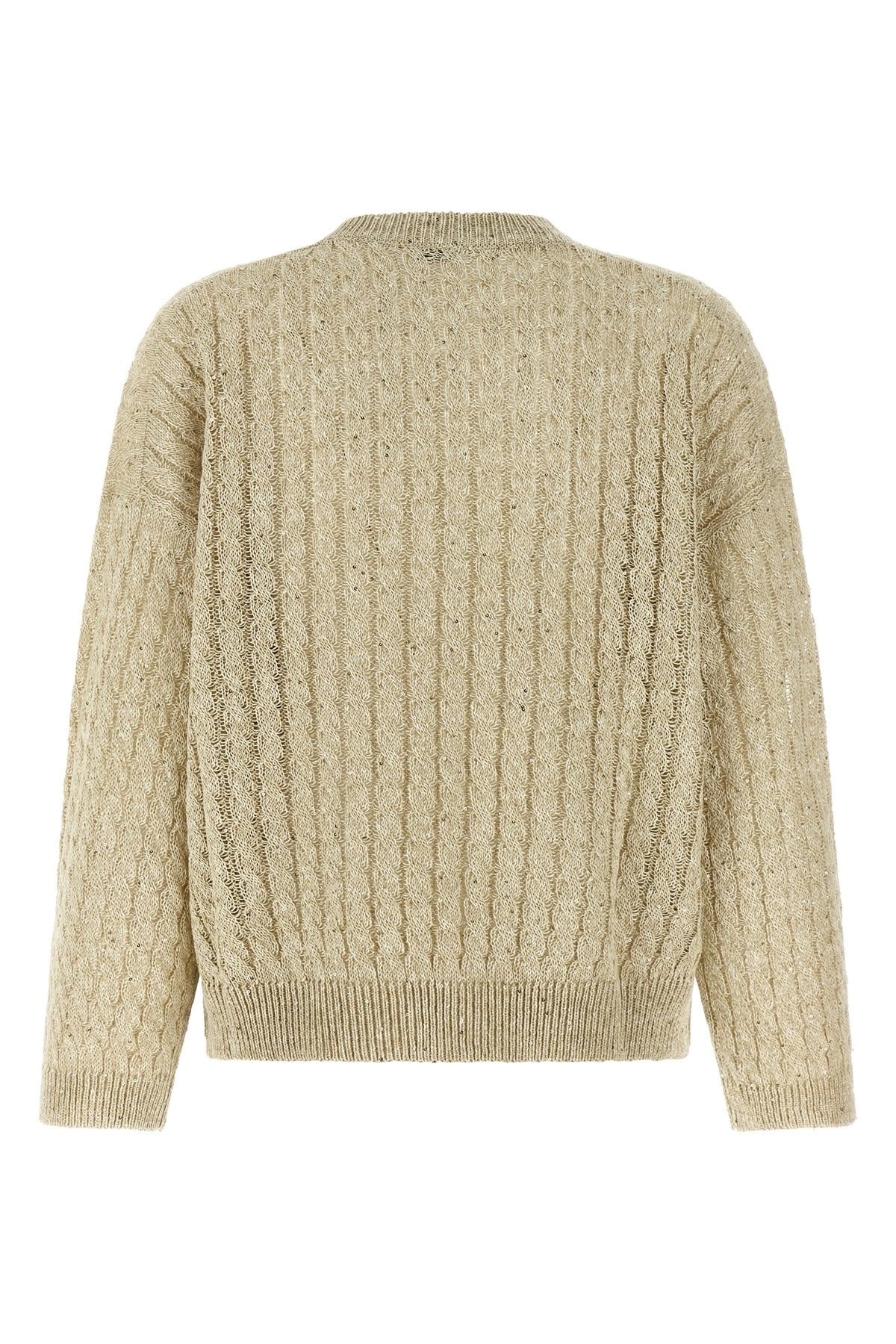Brunello Cucinelli Dazzling Cable Linen Sweater - alternate view