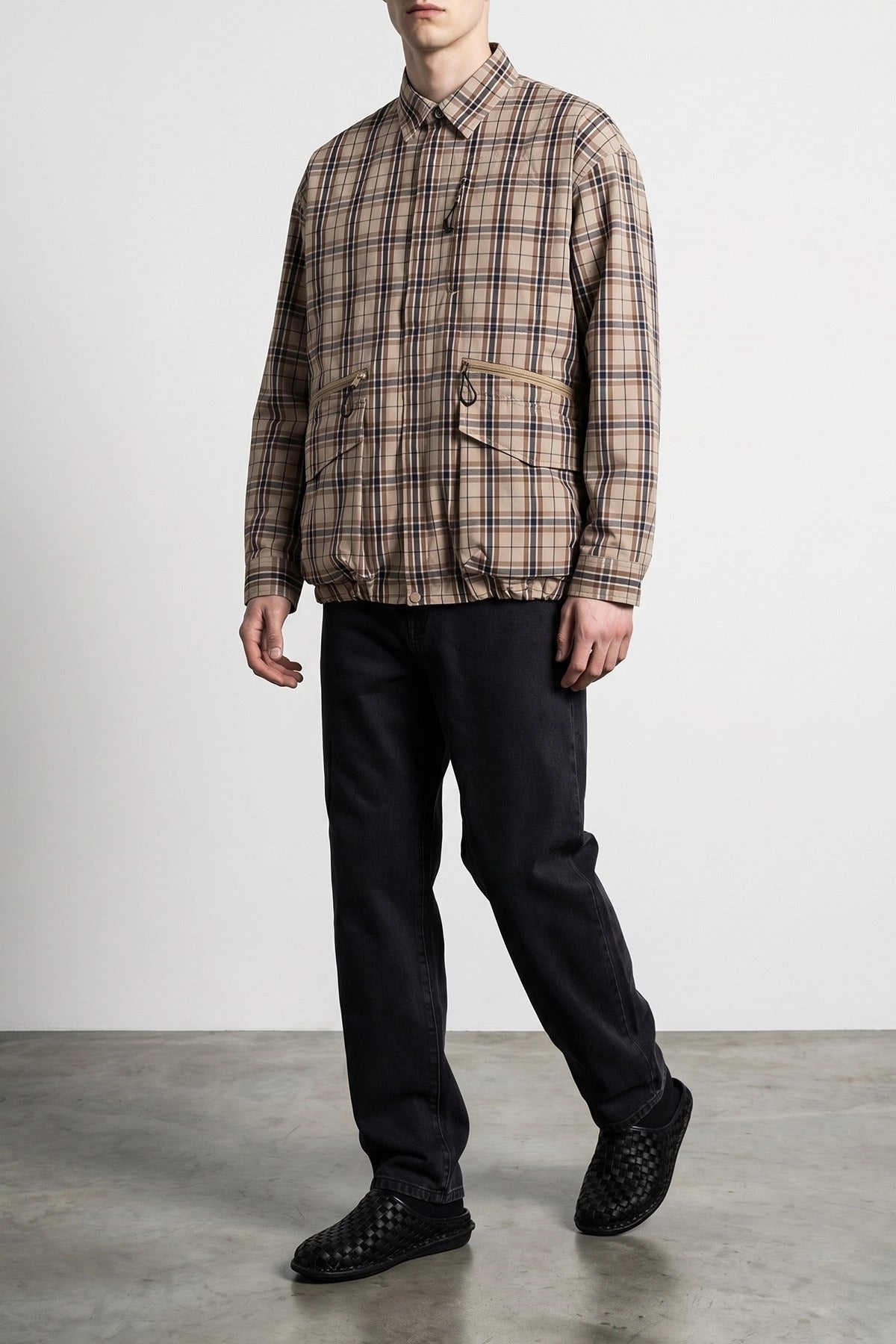 Comme Des Garçons قميص خارجي بنقشة المربعات - alternate view