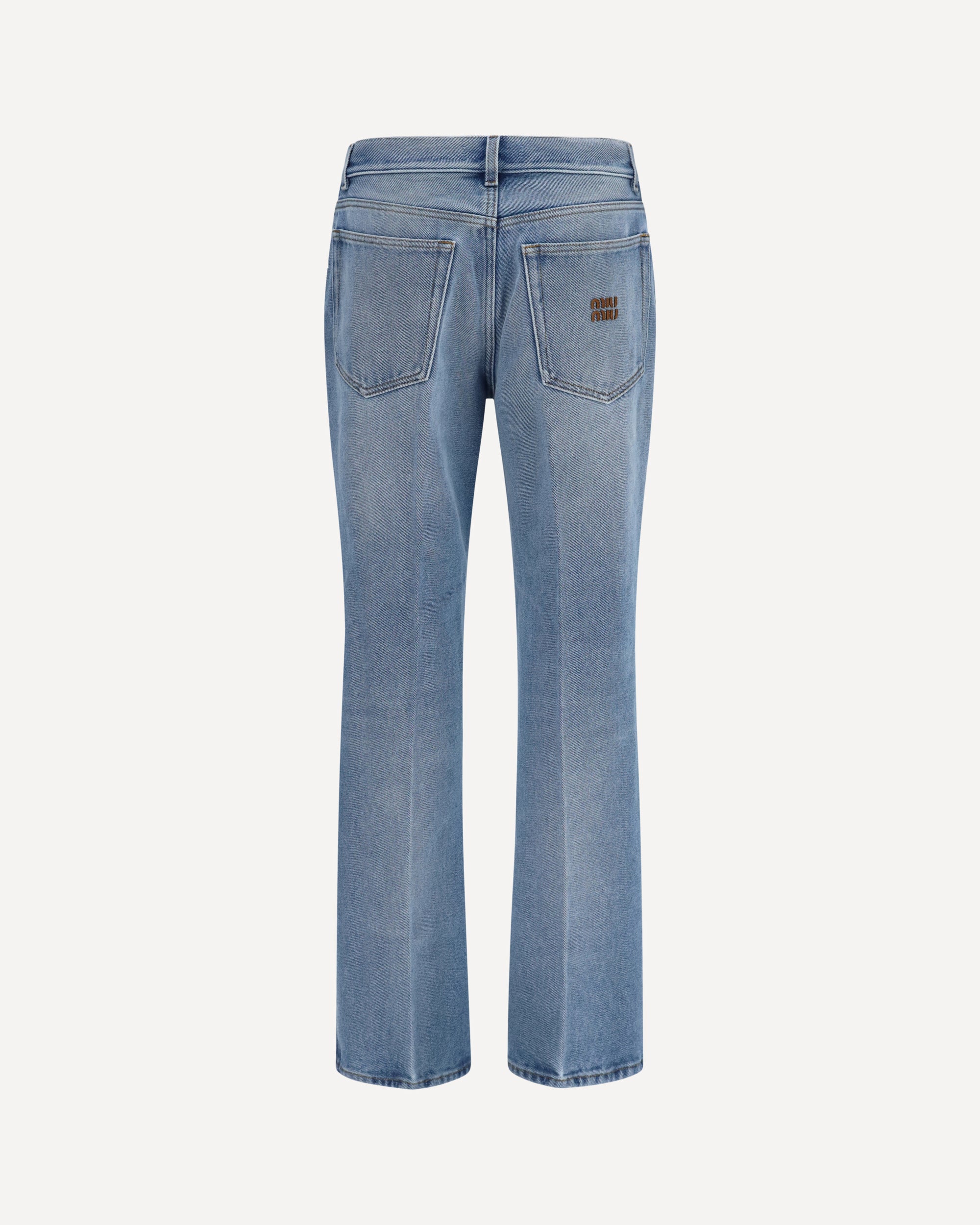 Miu Miu Washed Denim Five-Pocket Jeans - alternate view
