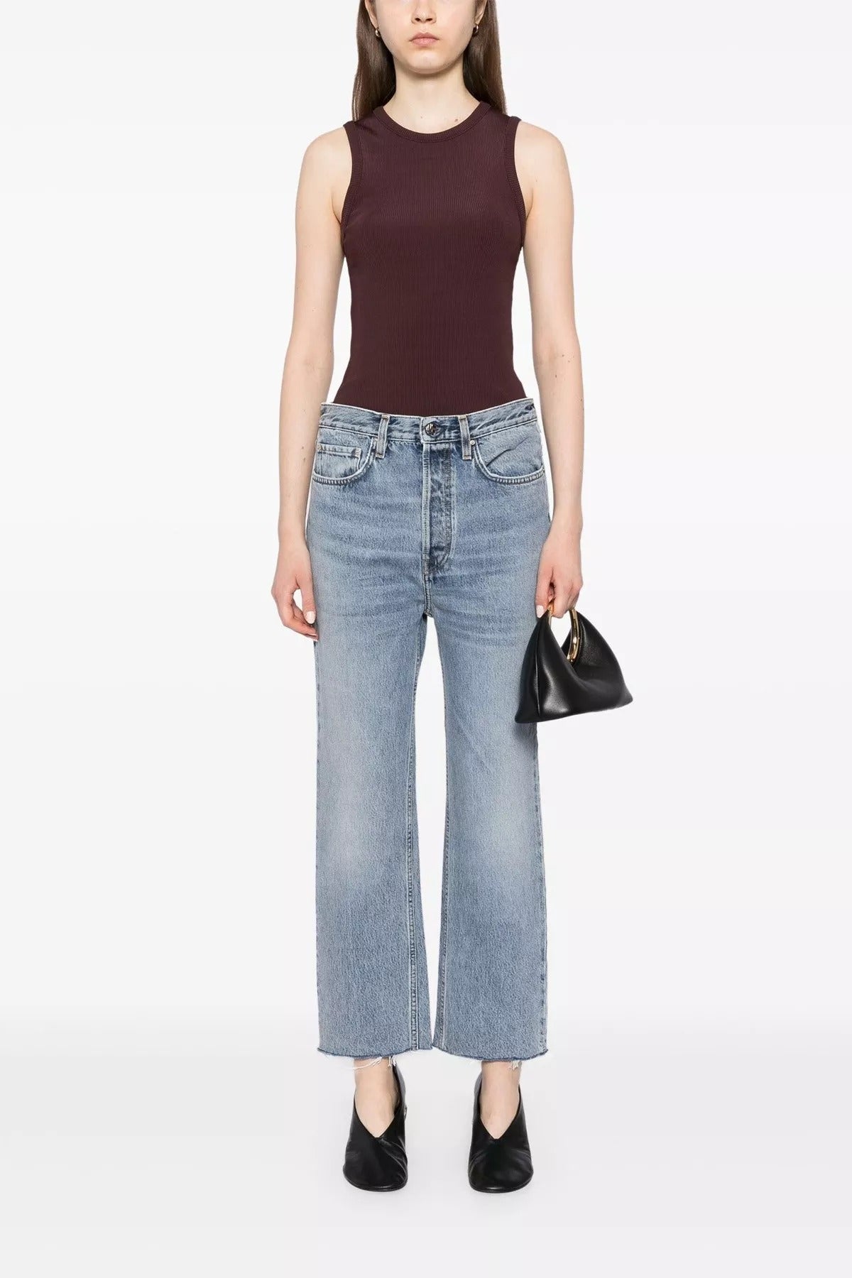 TOTEME High Waist Straight Leg Jeans - alternate view