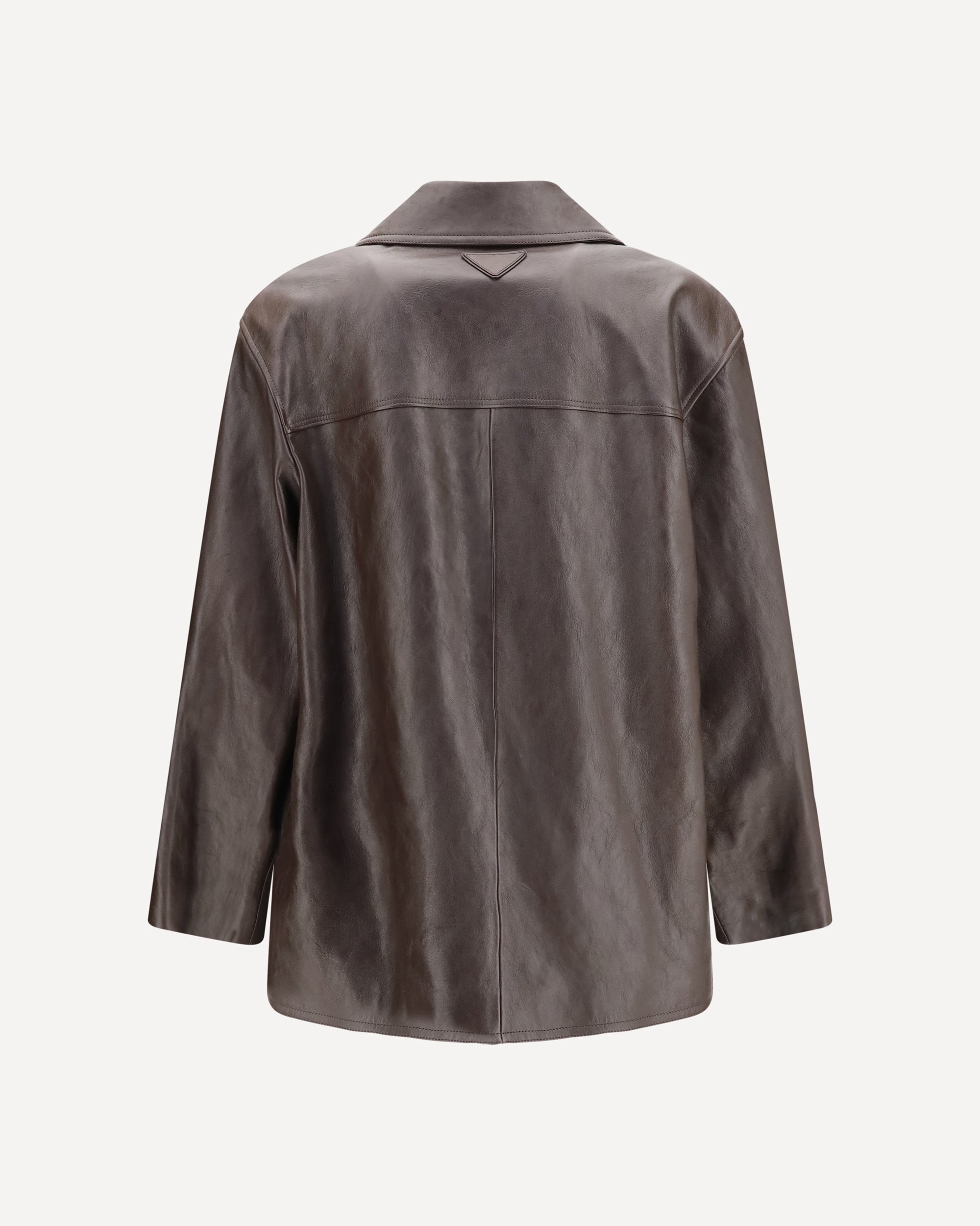Prada Leather Caban Jacket