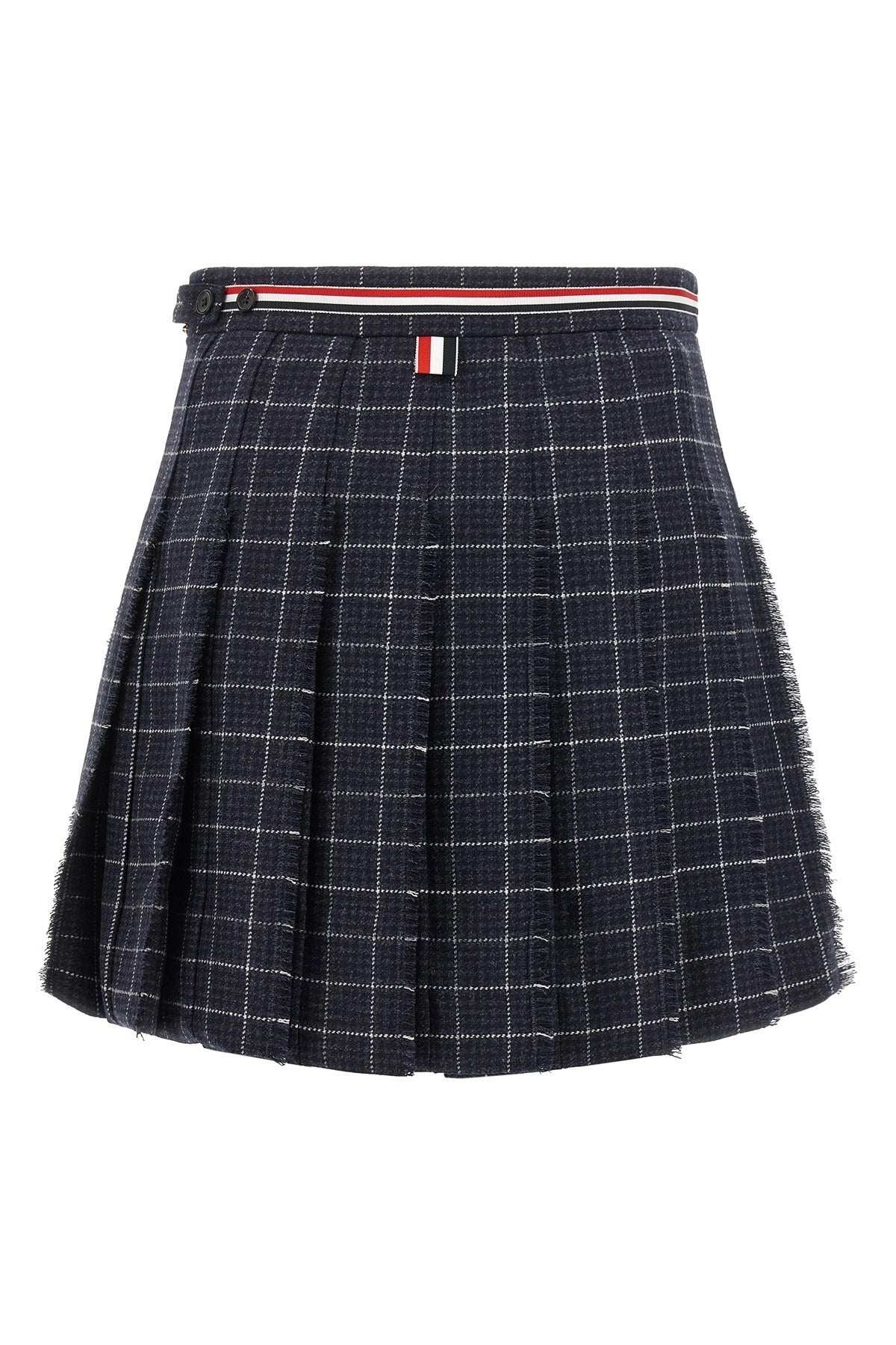 Thom Browne Rwb Pleated Tweed Skirt - alternate view