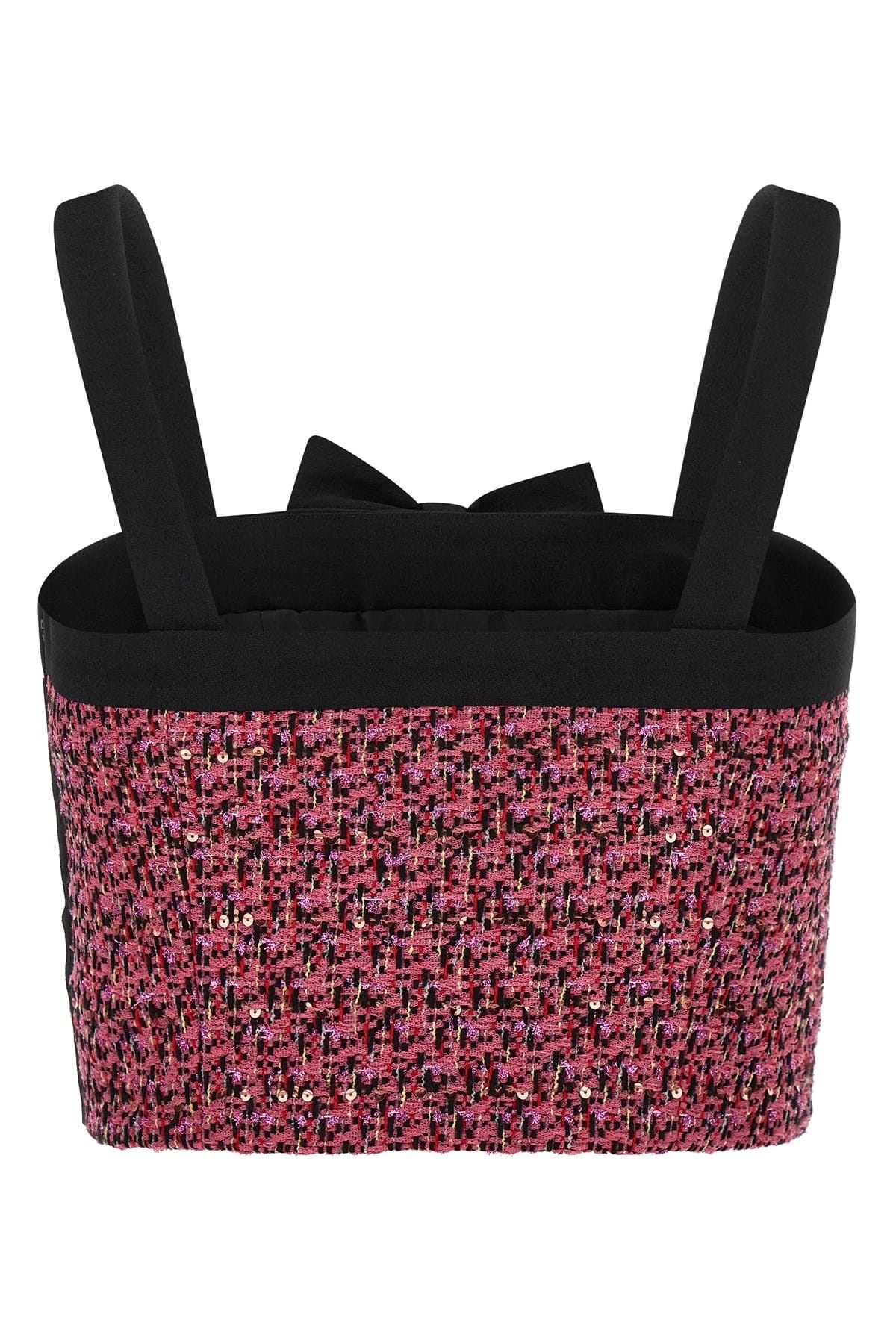 Alessandra Rich Pink Tweed Top - alternate view