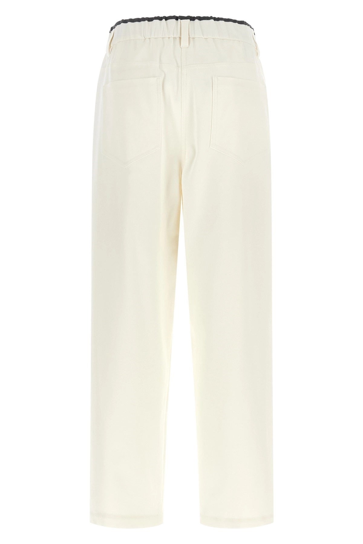 Brunello Cucinelli Cotton Straight-Leg Trousers - alternate view