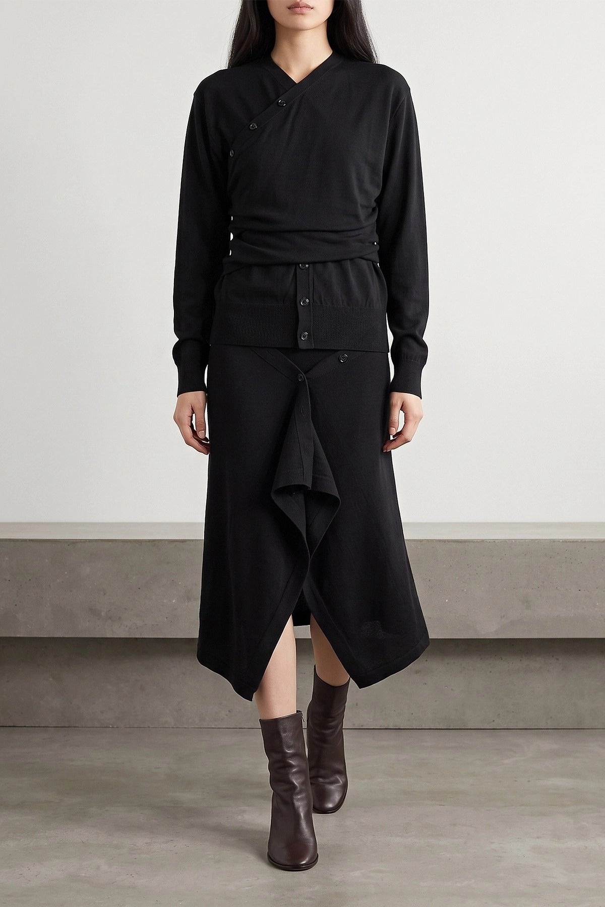 Lemaire Trompe L'Oeil Construction Cardigan - alternate view