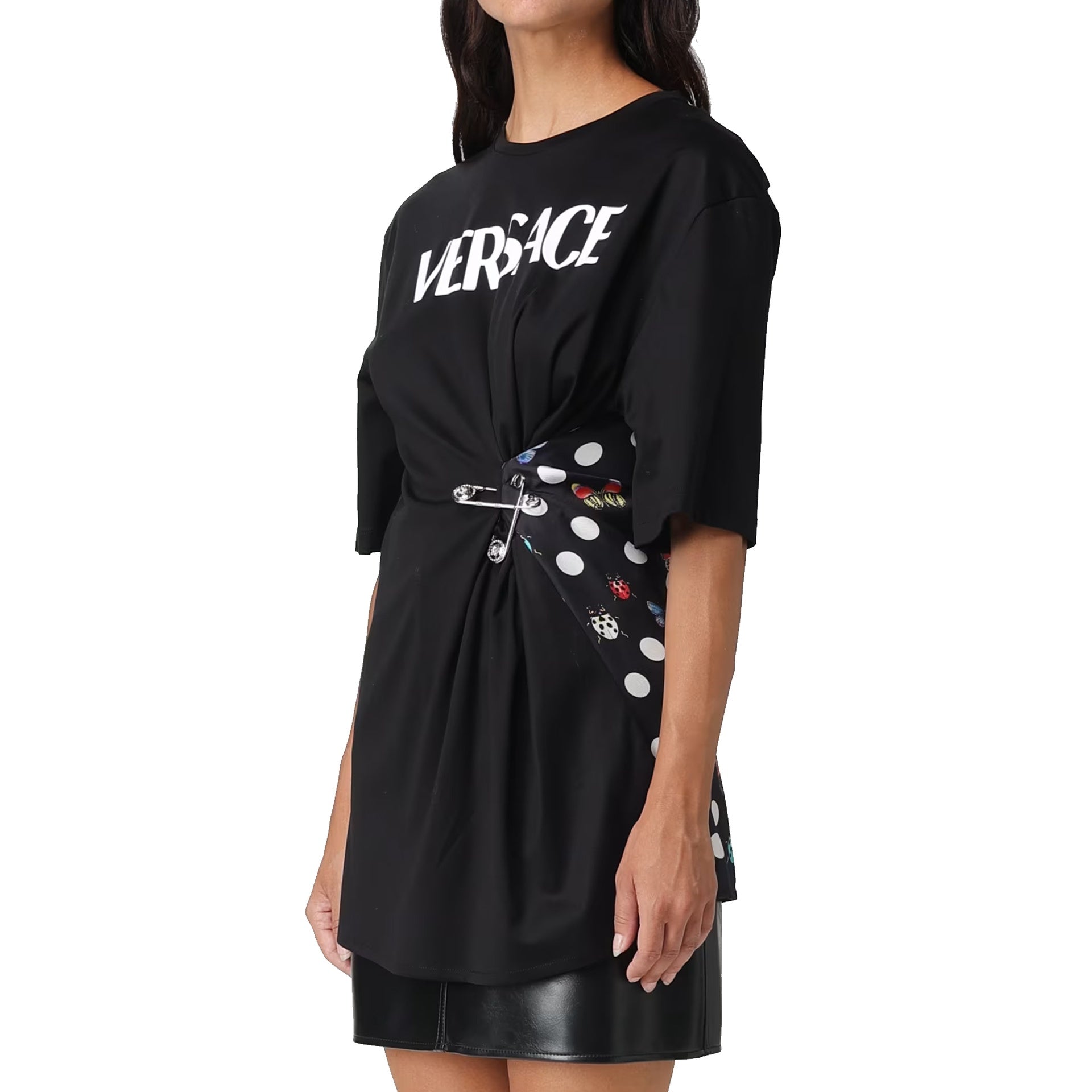 Safety Pin T-Shirt Dress - alternate view