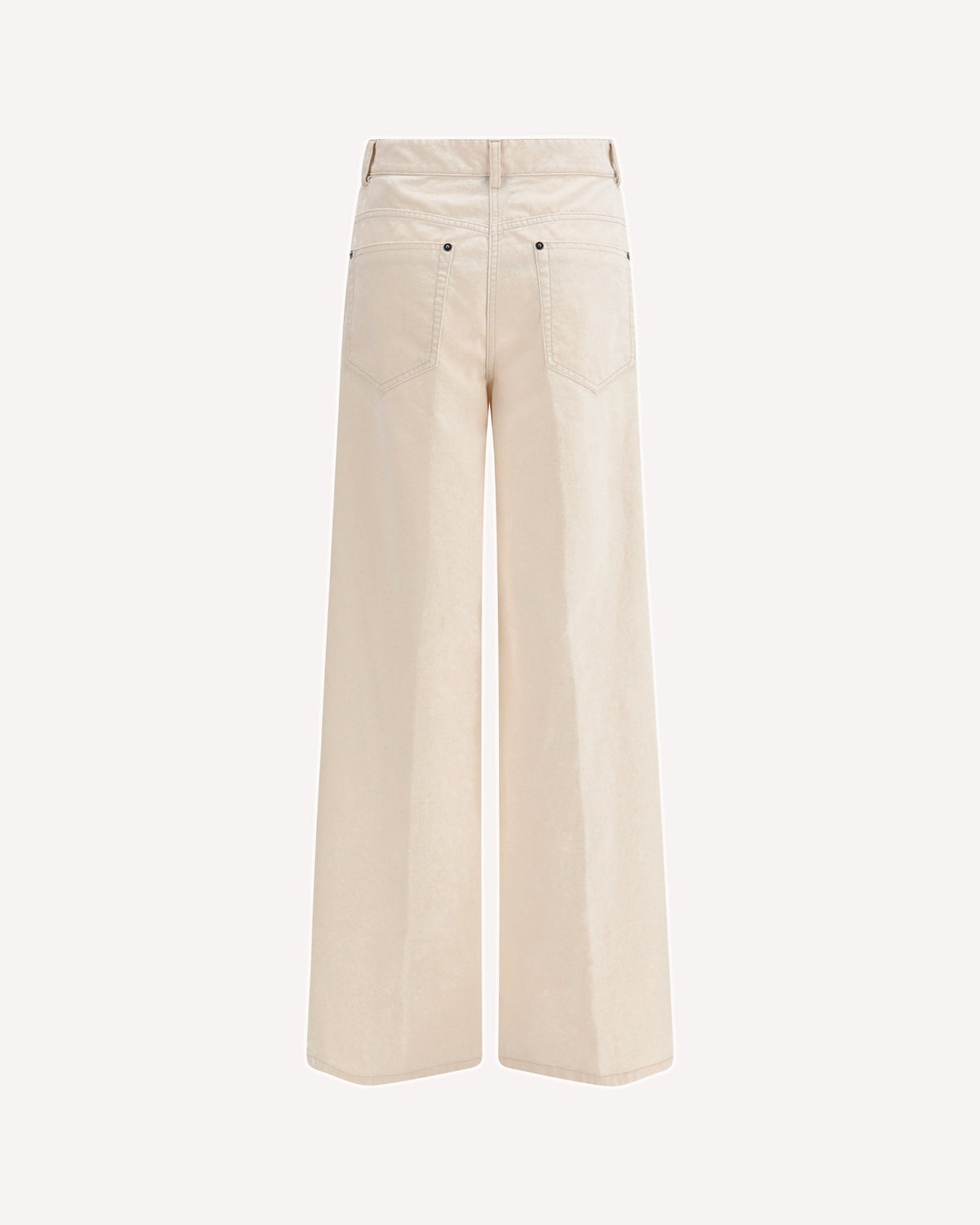 Forte_Forte Wide Leg Flocked Denim Jeans - alternate view