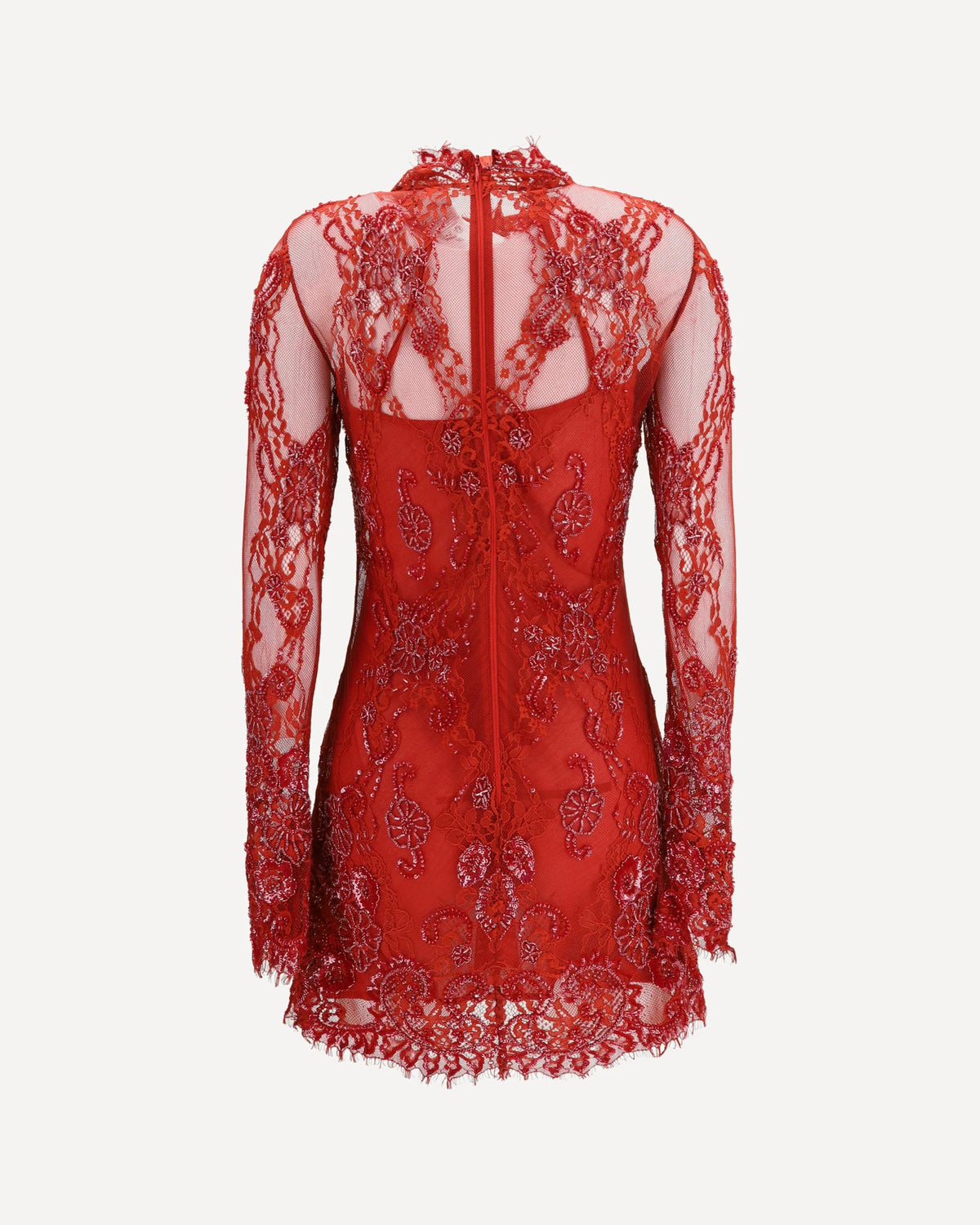 Blumarine Embroidered Lace Mini Dress