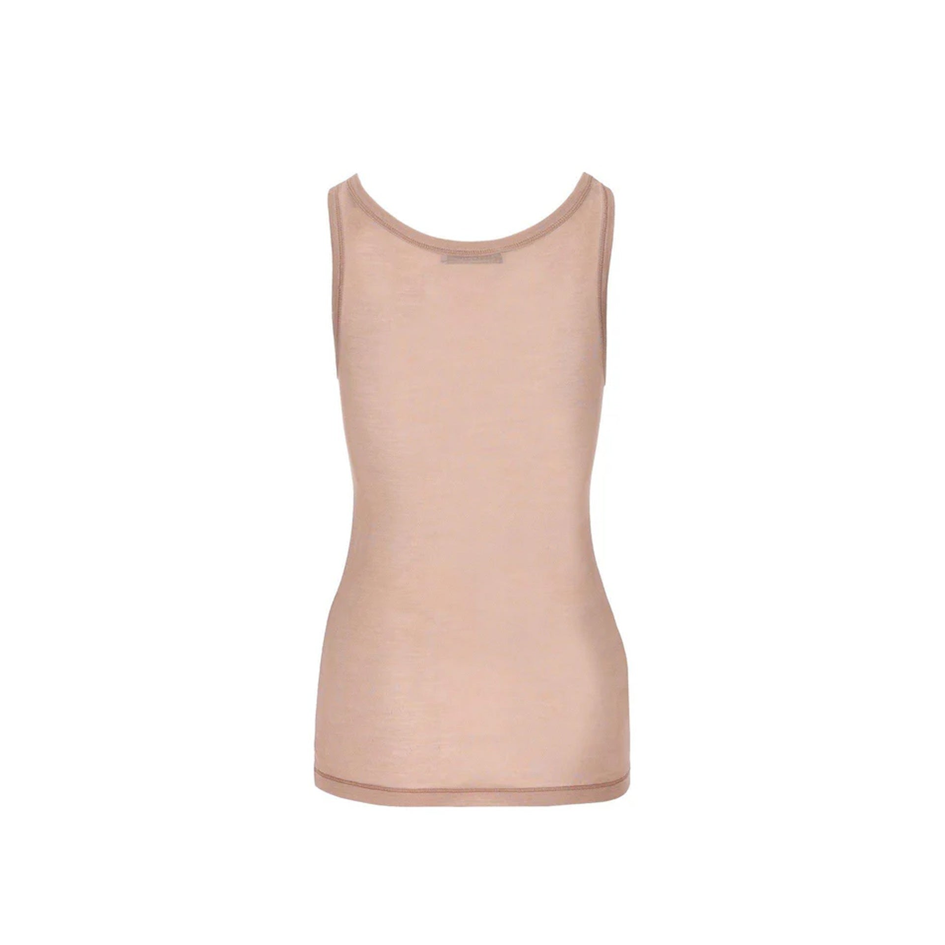 Logo Sleeveless Silk Top - alternate view