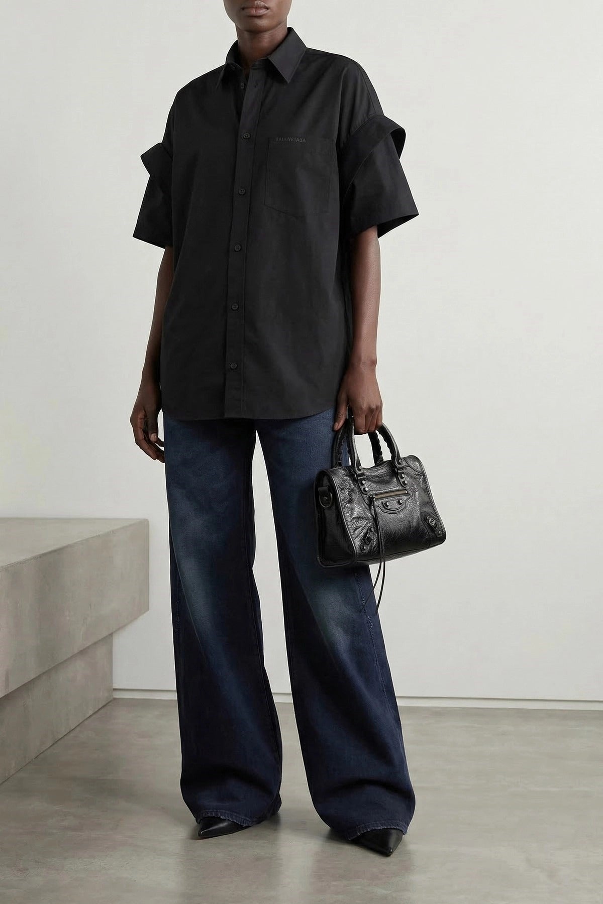 Balenciaga Curved Waist Flared Jeans - alternate view