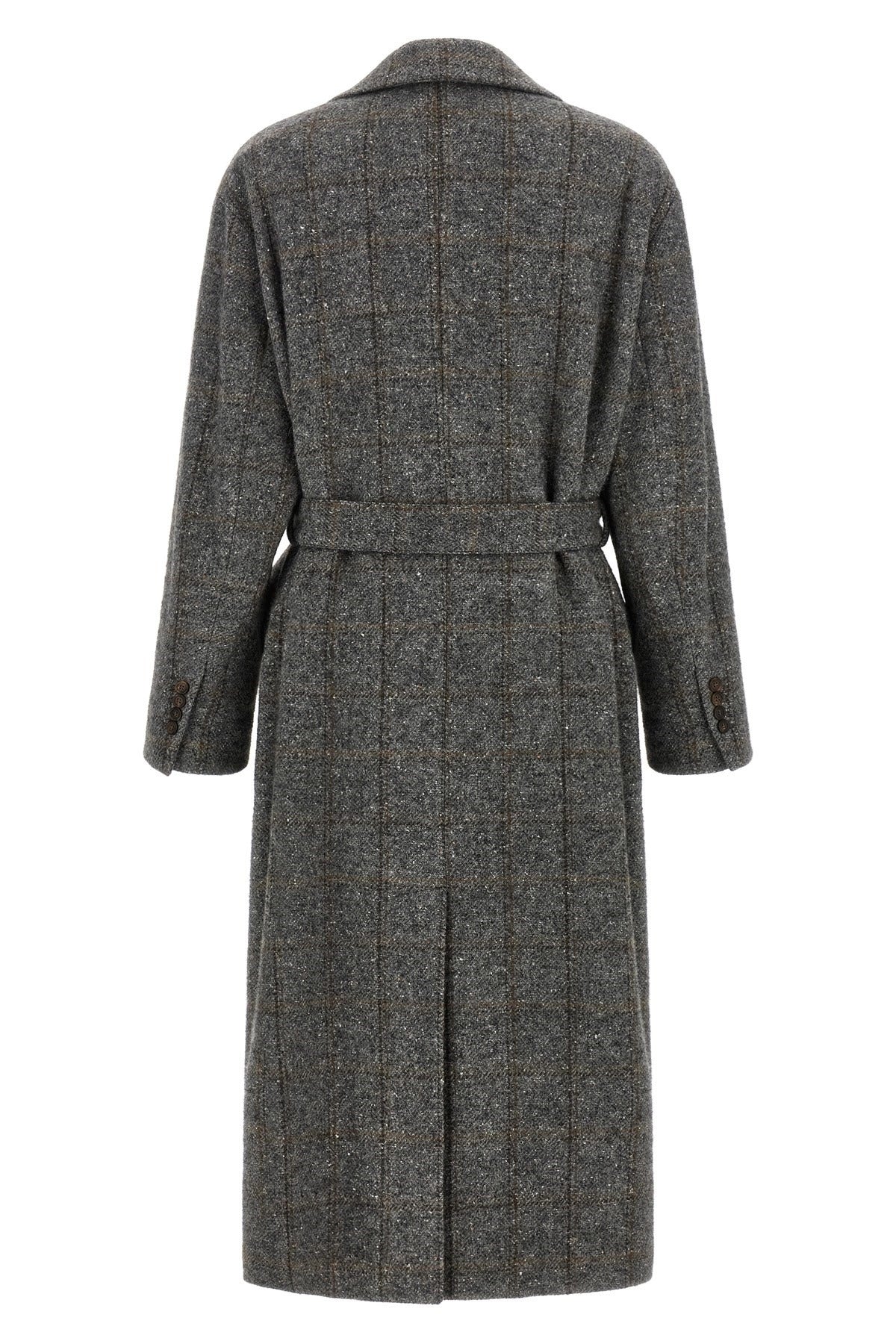 Brunello Cucinelli Check Tweed Coat - alternate view
