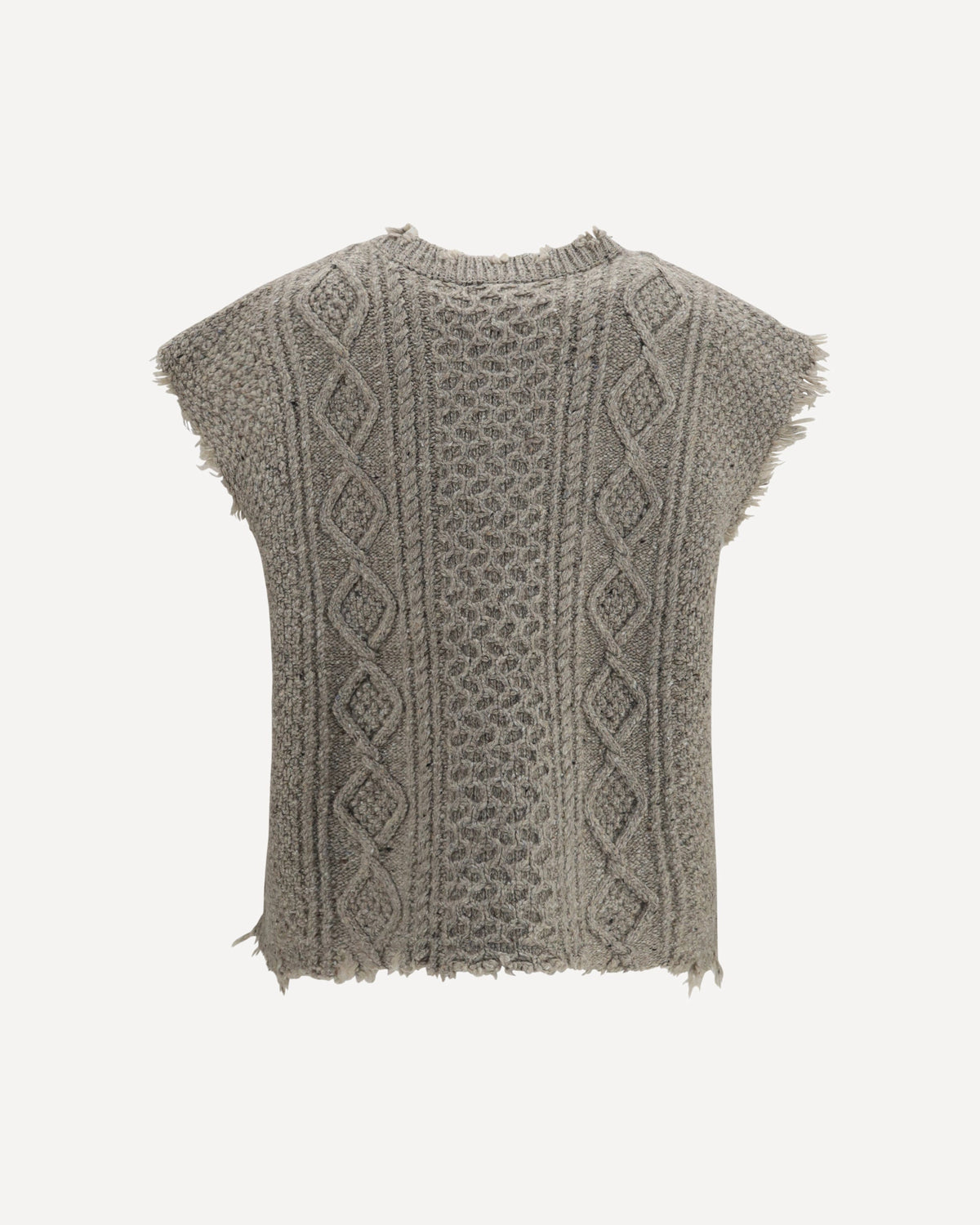 R13 Wool Cable-Knit Vest - alternate view