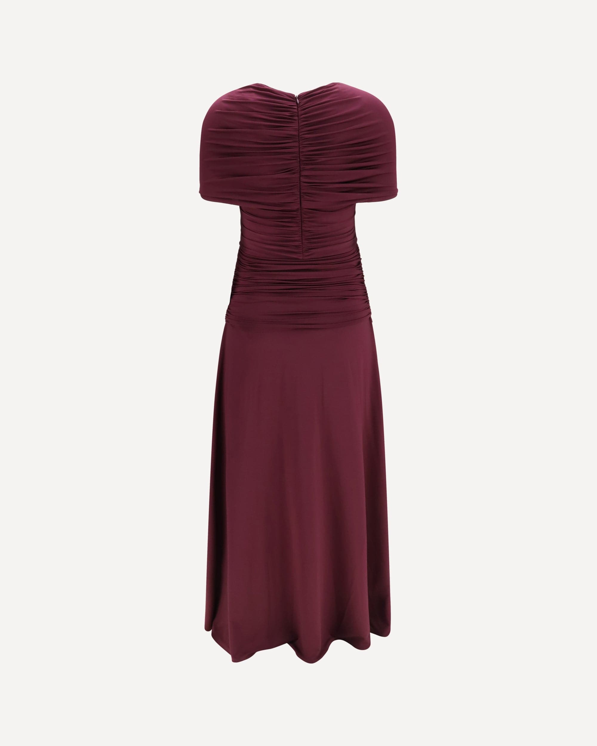 Self-Portrait Ruched Midi Dress In Jersey - alternate view