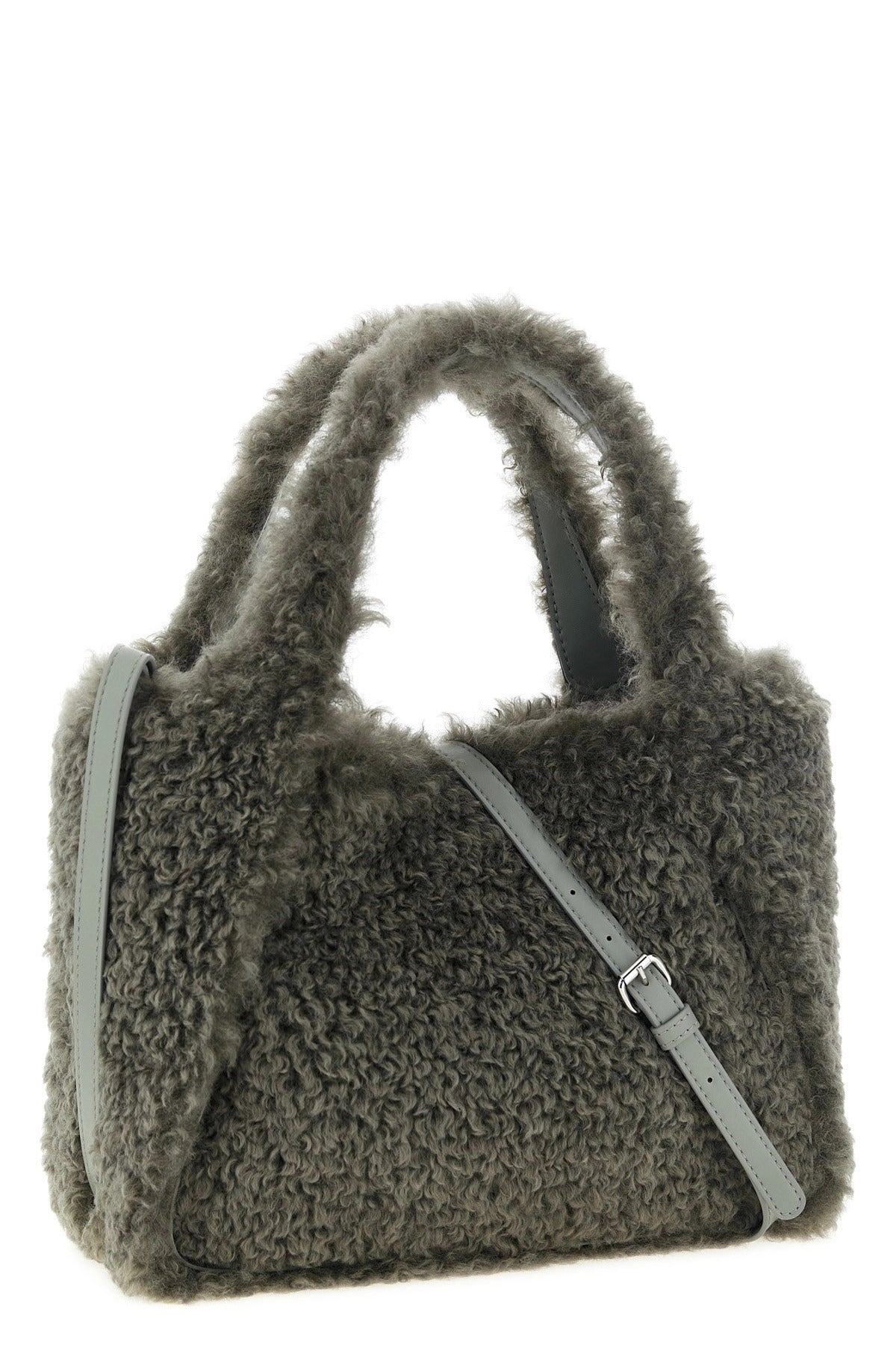 Stella McCartney Shearling Logo Shopping Bag - alternate view