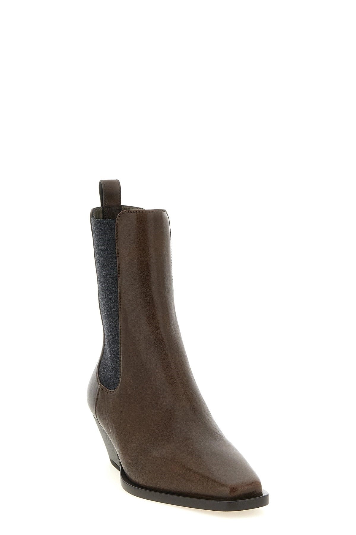 Brunello Cucinelli Precious Heel Ankle Boots - alternate view