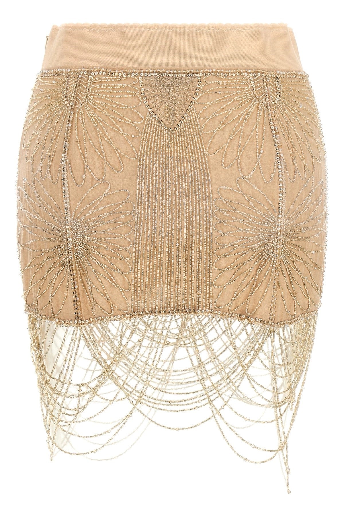 The Attico Beads Embroidery Mini Skirt