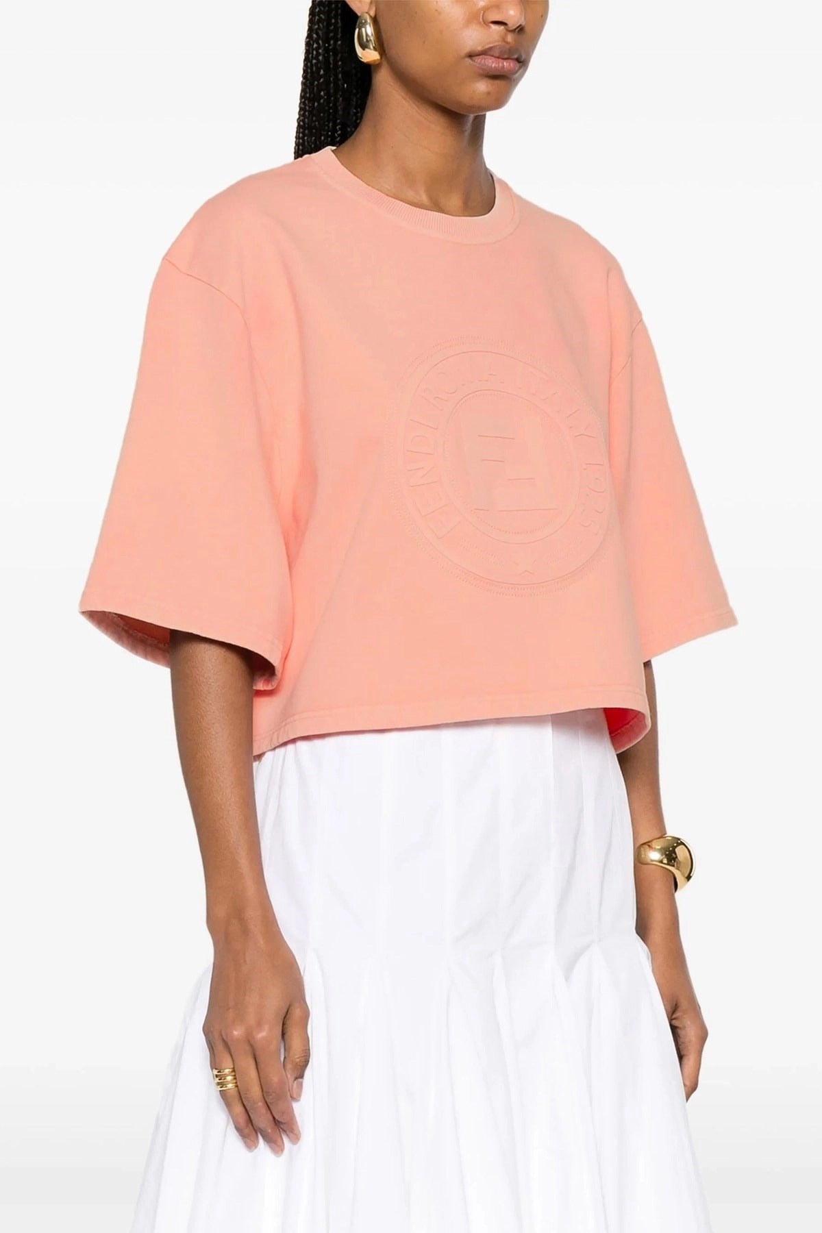 Fendi Cropped 3D Roma Sweatshirt - alternate view