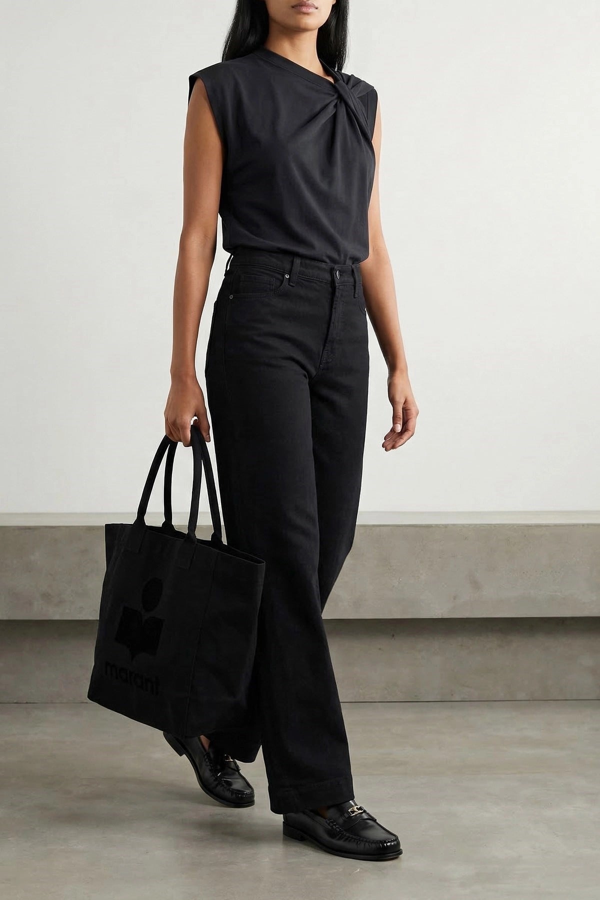 Isabel Marant Nayda Twisted Cotton Top - alternate view