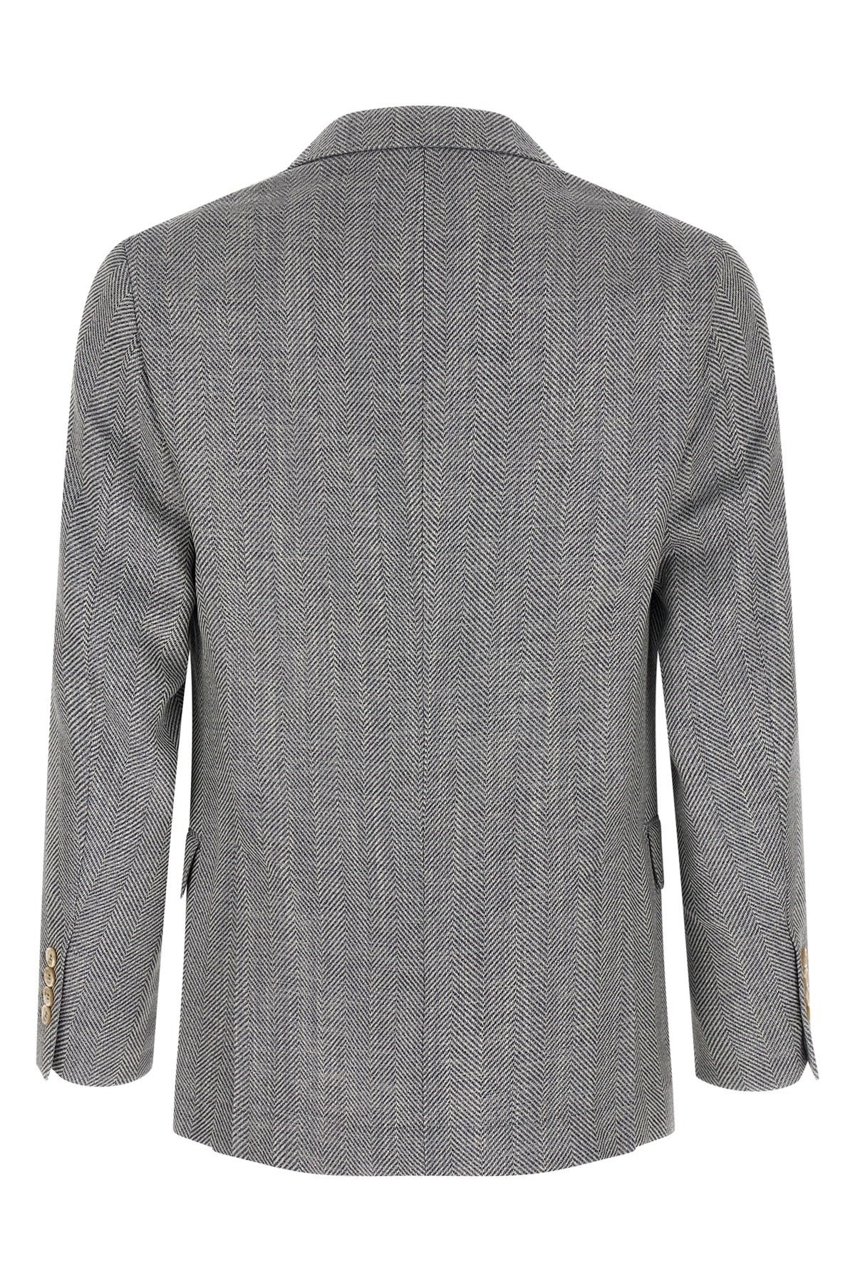 Brunello Cucinelli Deconstructed Single-Breasted Blazer - alternate view