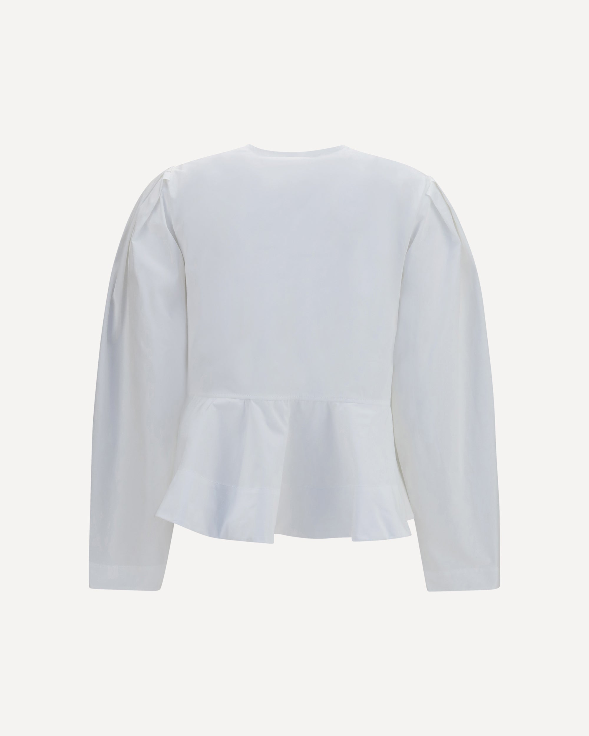 Ganni Cotton Poplin Blouse With Bows - alternate view