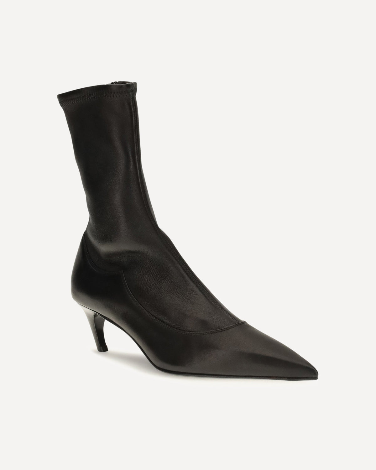 Khaite Valerie Leather Ankle Boots - alternate view