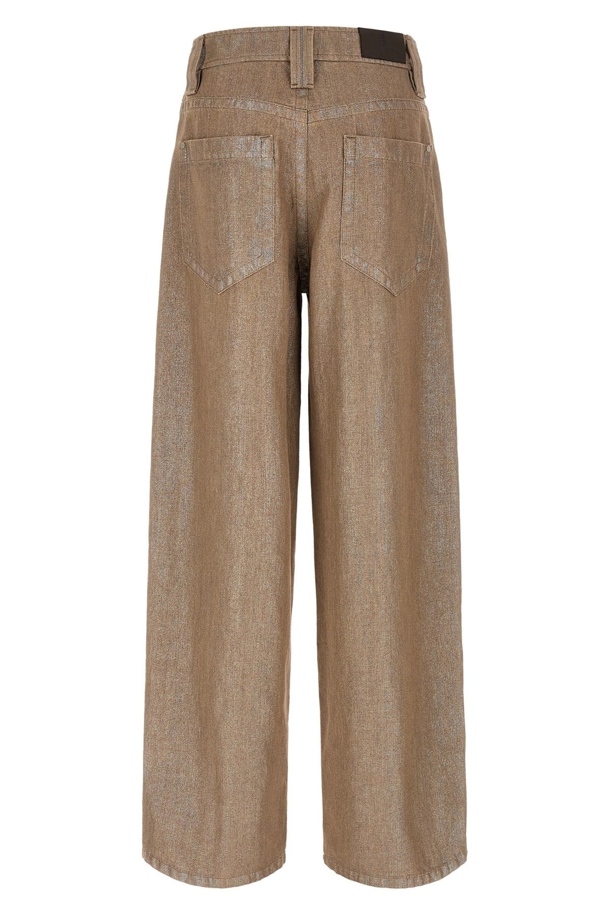 Brunello Cucinelli Baggy Lamé Jeans