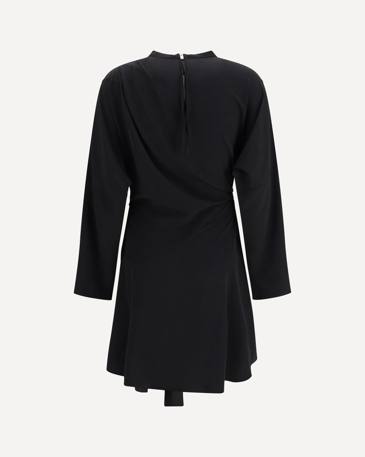Ganni Draped-Knot Crepe Mini Dress - alternate view