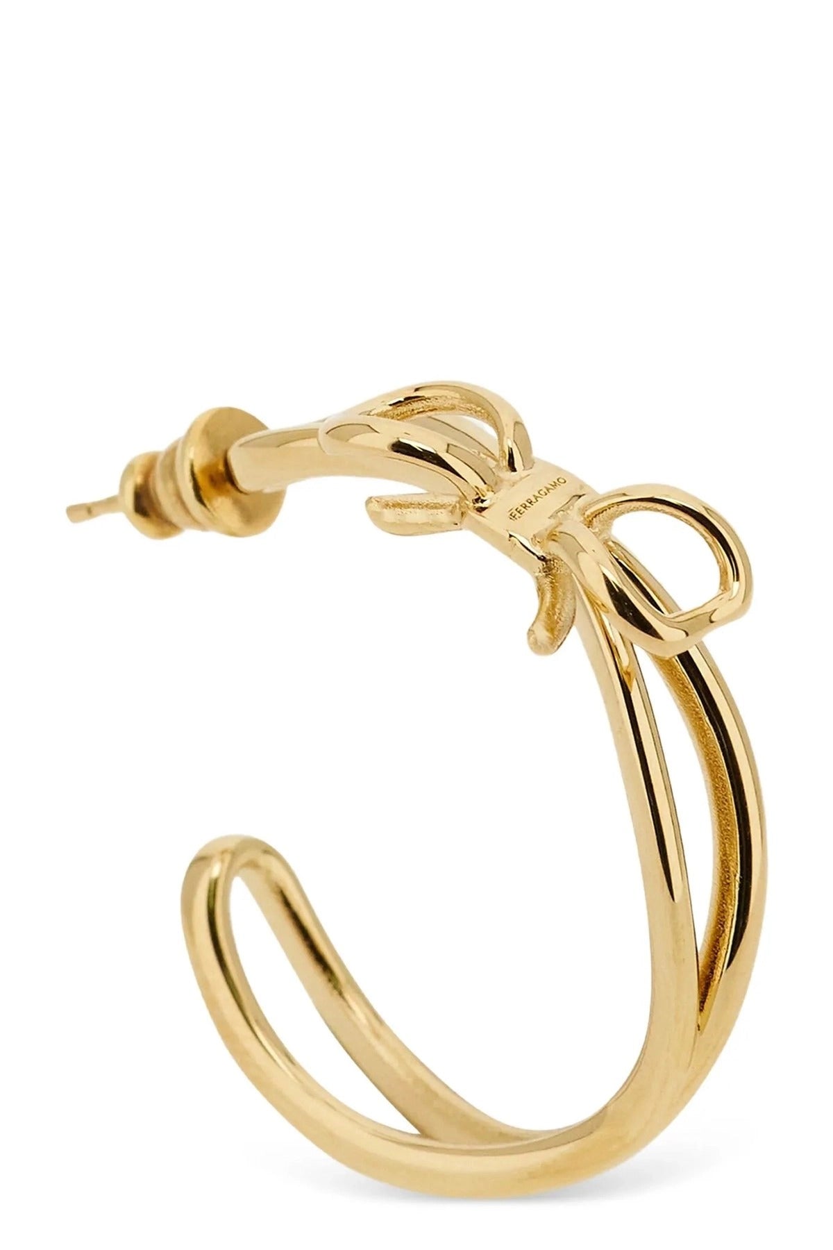 Ferragamo Gold Bow Earrings - alternate view