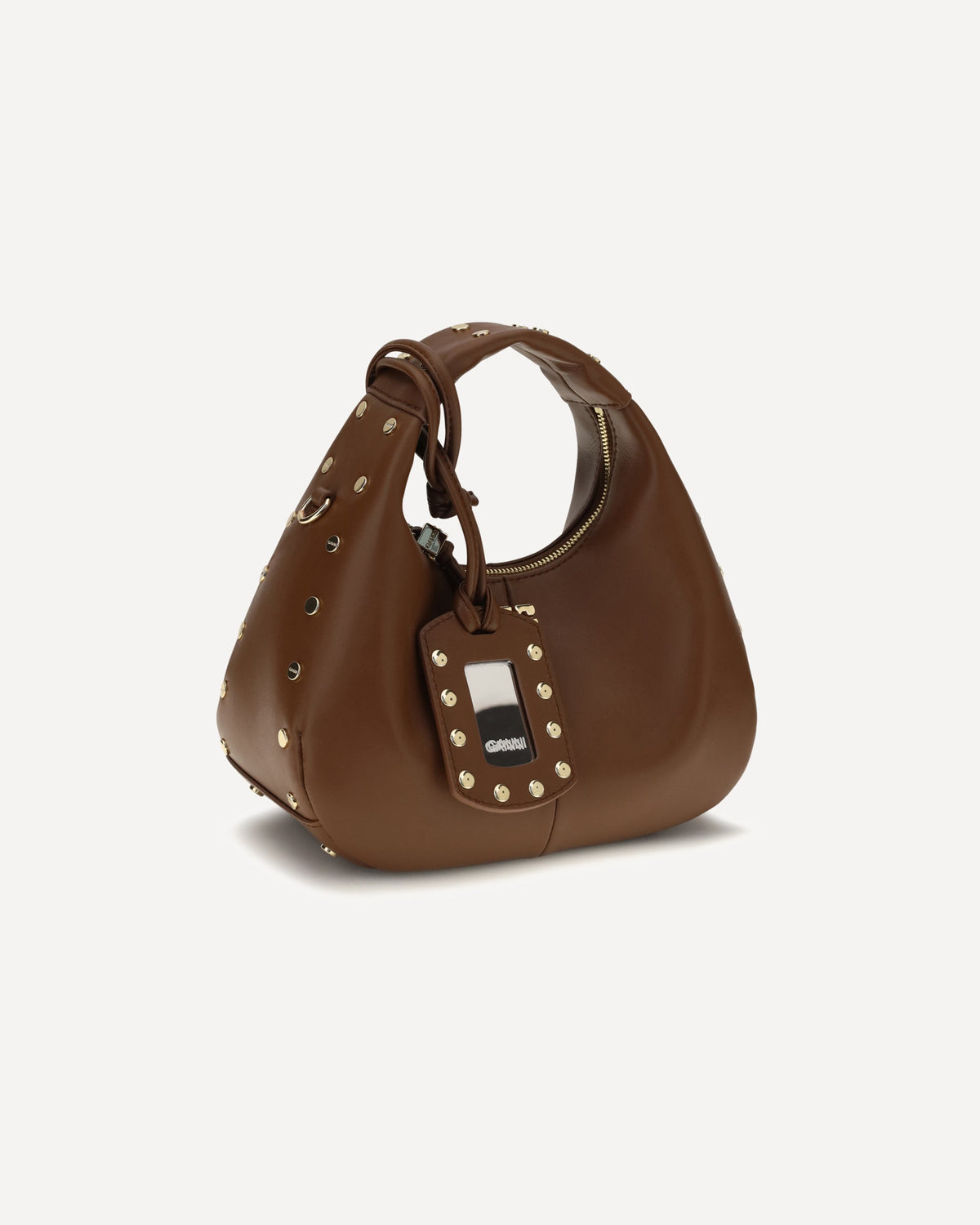 Ganni Mini Studded Hobo Handbag - alternate view