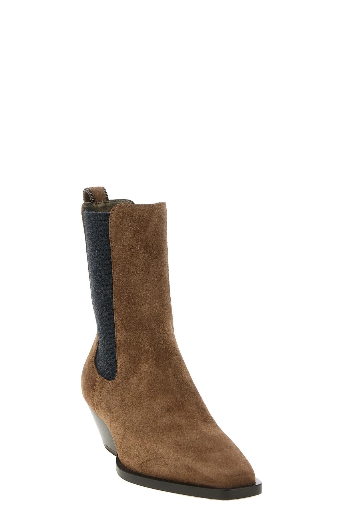 Brunello Cucinelli Precious Loop Detail Ankle Boots - alternate view