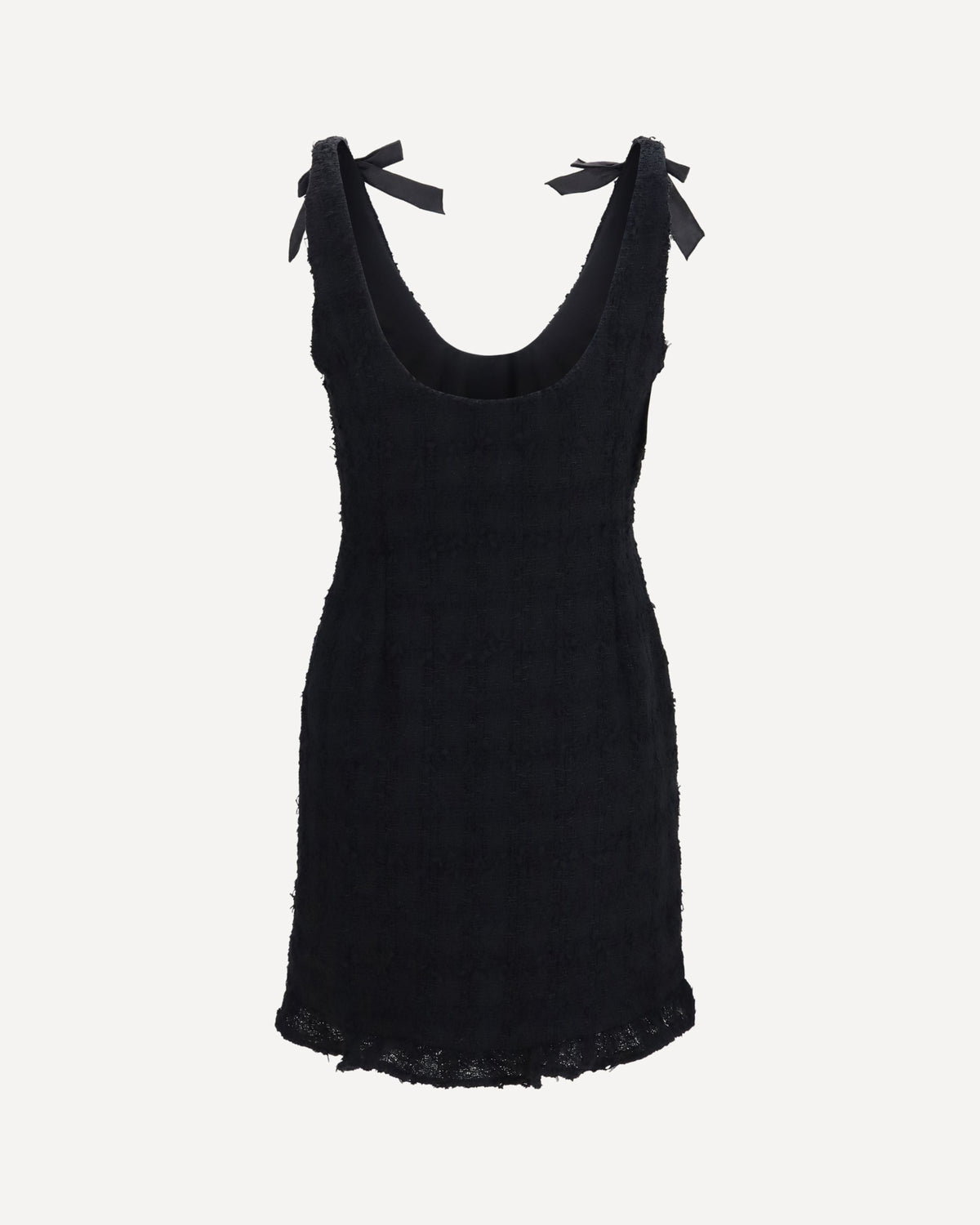 Alessandra Rich Checked Bouclé Tweed Mini Dress - alternate view