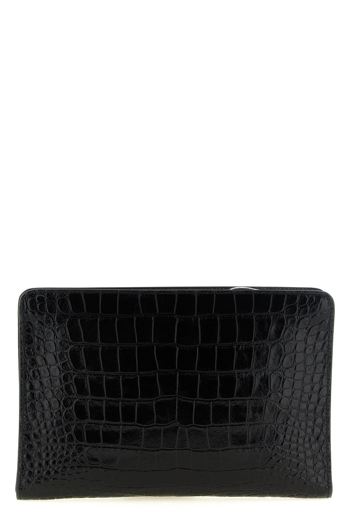 Tom Ford Croc Print Leather Clutch - alternate view