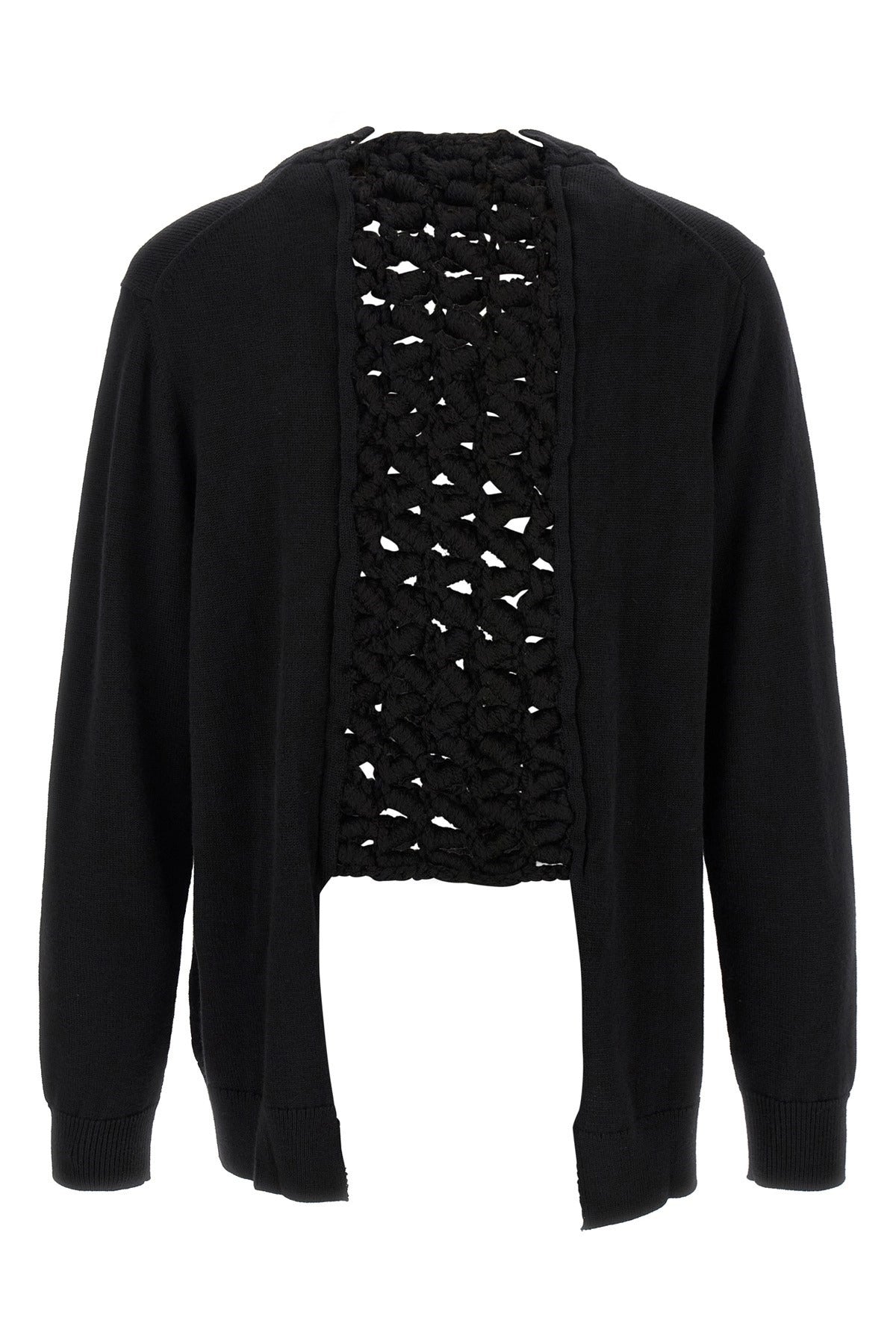 Comme Des Garçons Woven Insert Cardigan - alternate view