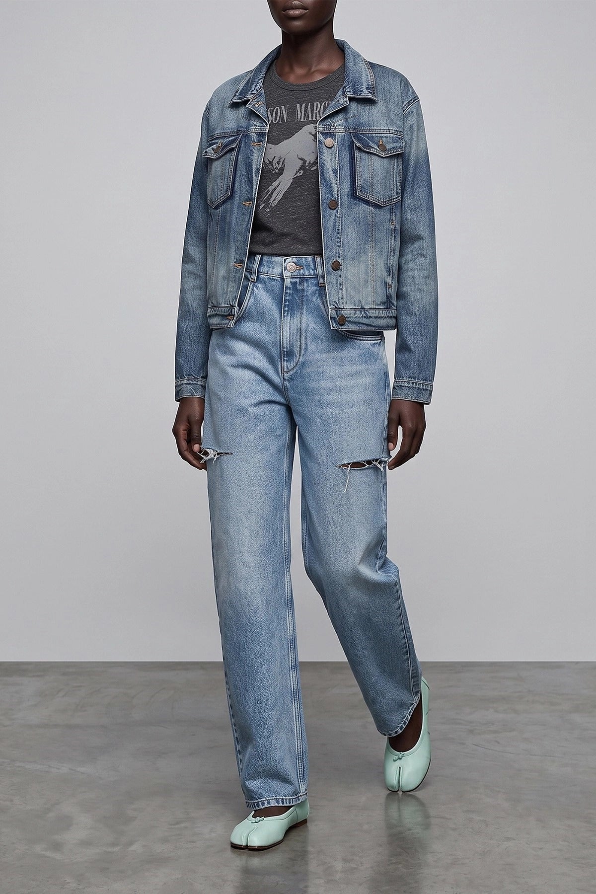 Maison Margiela Folded Collar Denim Jacket - alternate view