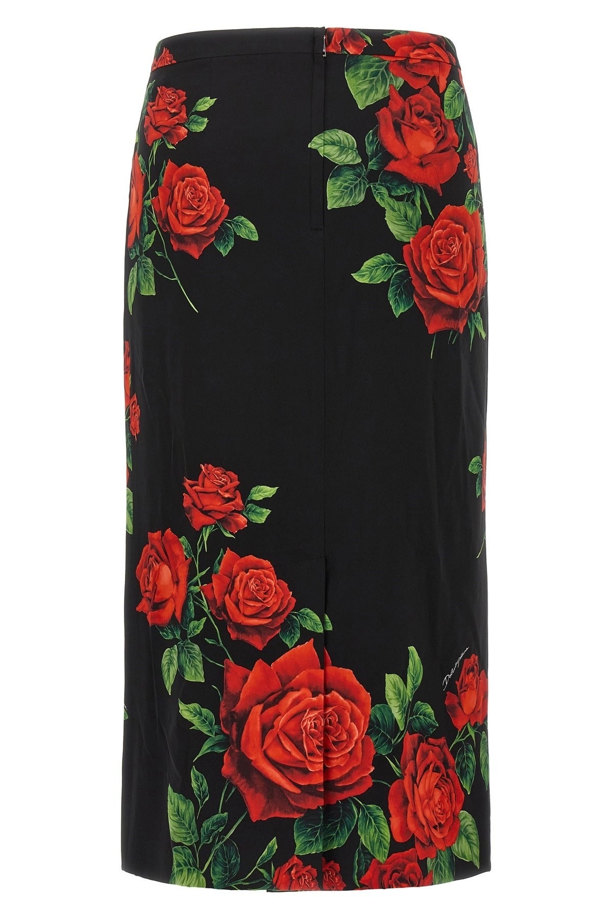 Dolce & Gabbana Rose Print Pencil Skirt - alternate view