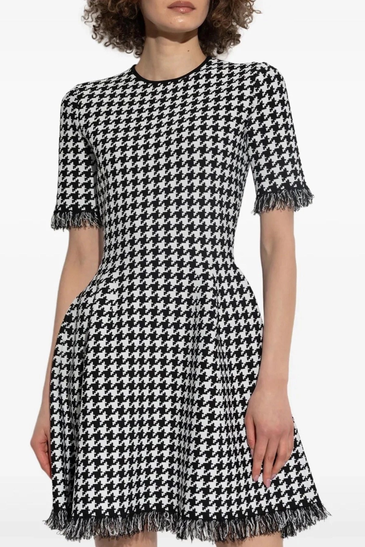 Alexander McQueen Houndstooth Mini Dress - alternate view