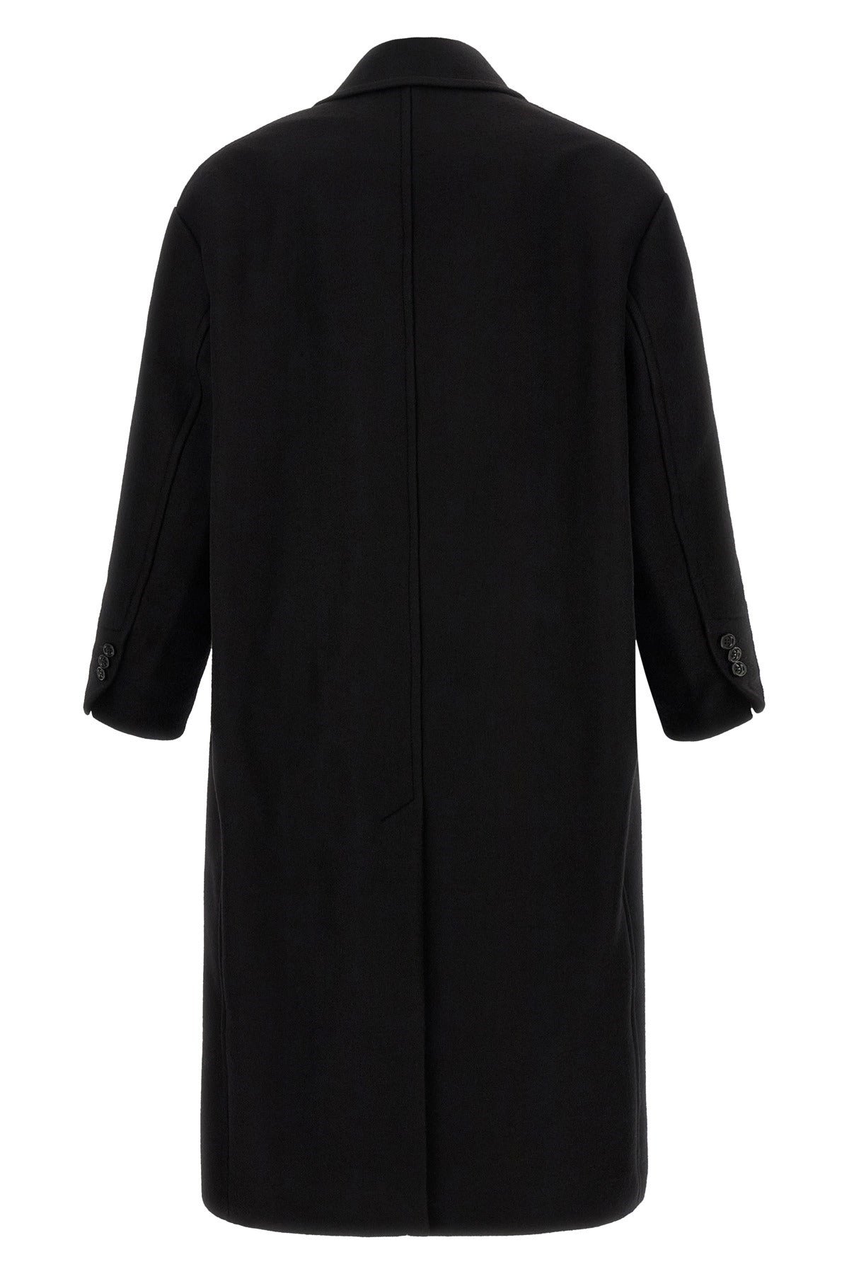 Ami Paris Double-Breasted Wool Gabardine Coat