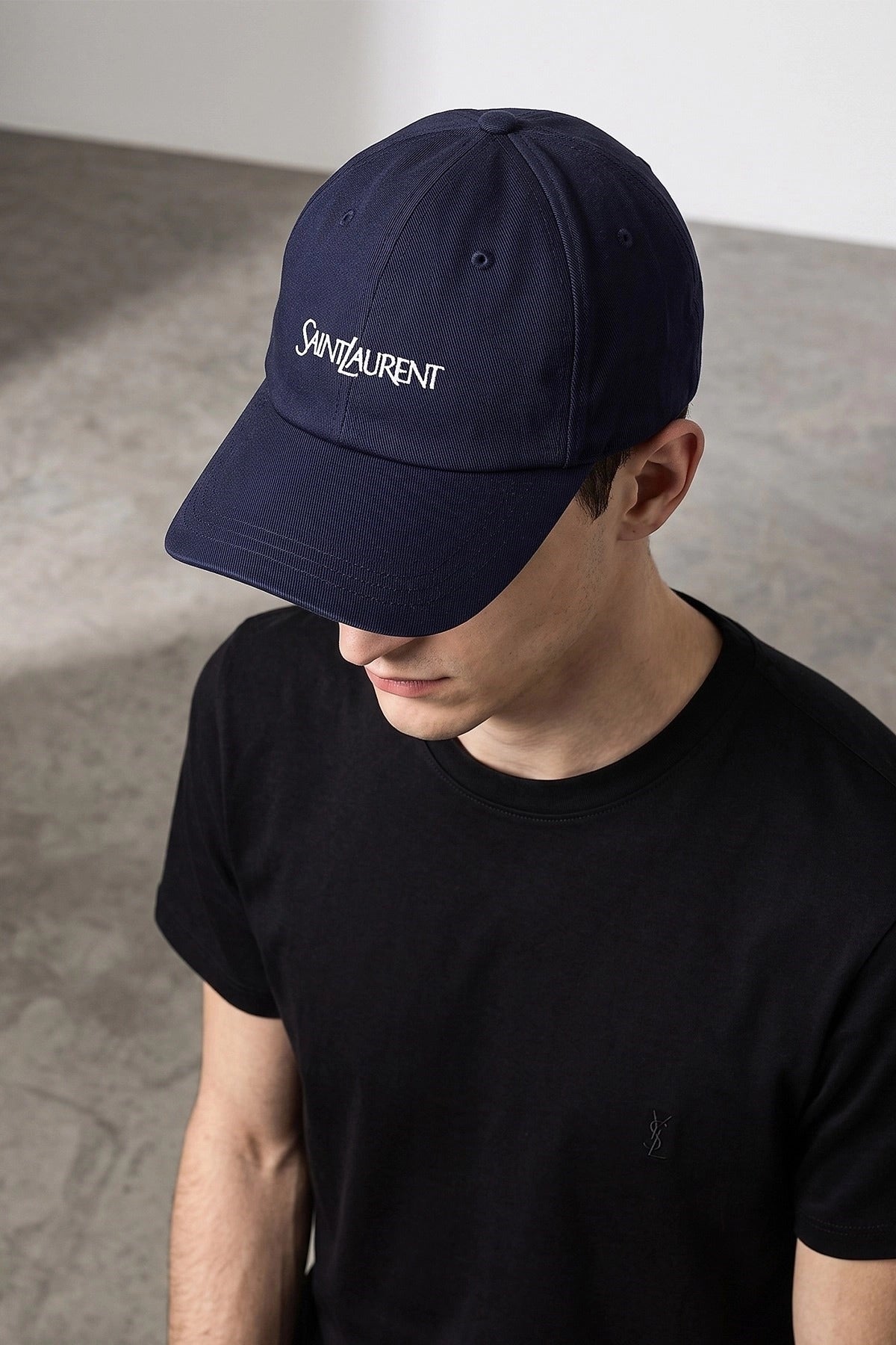 Saint Laurent Embroidered Logo Baseball Cap - alternate view