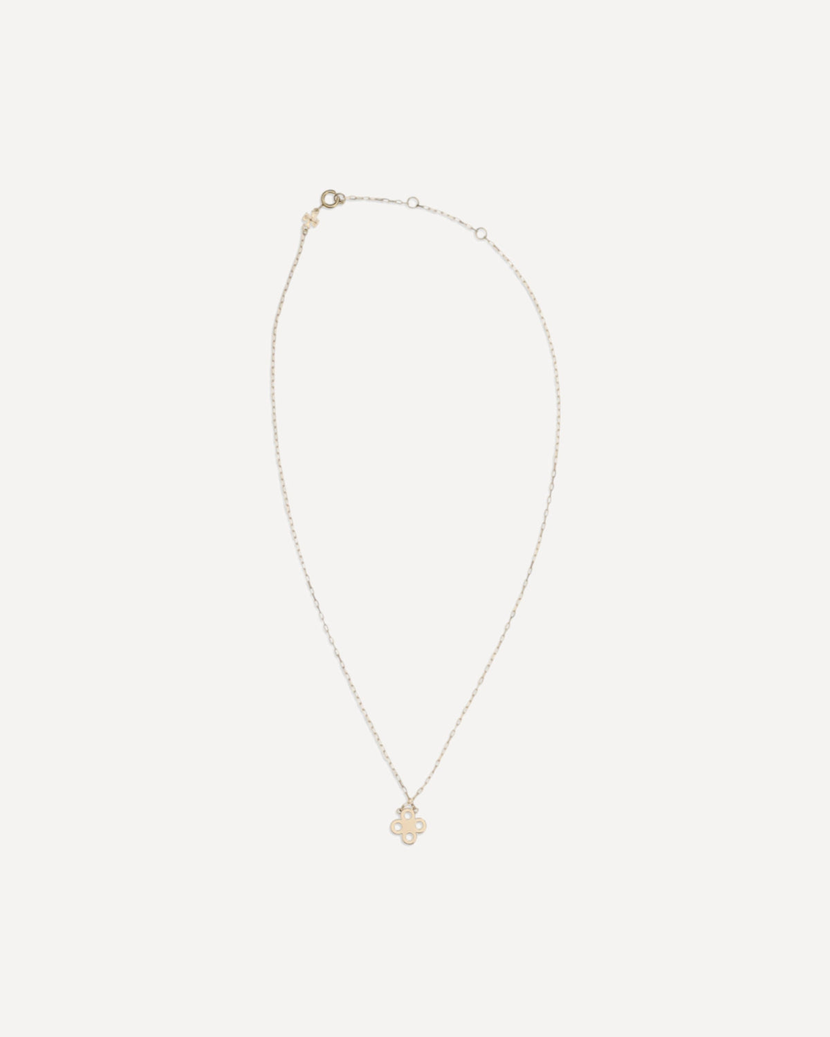 Tory Burch Forget Me Not Clover Pendant Necklace - alternate view